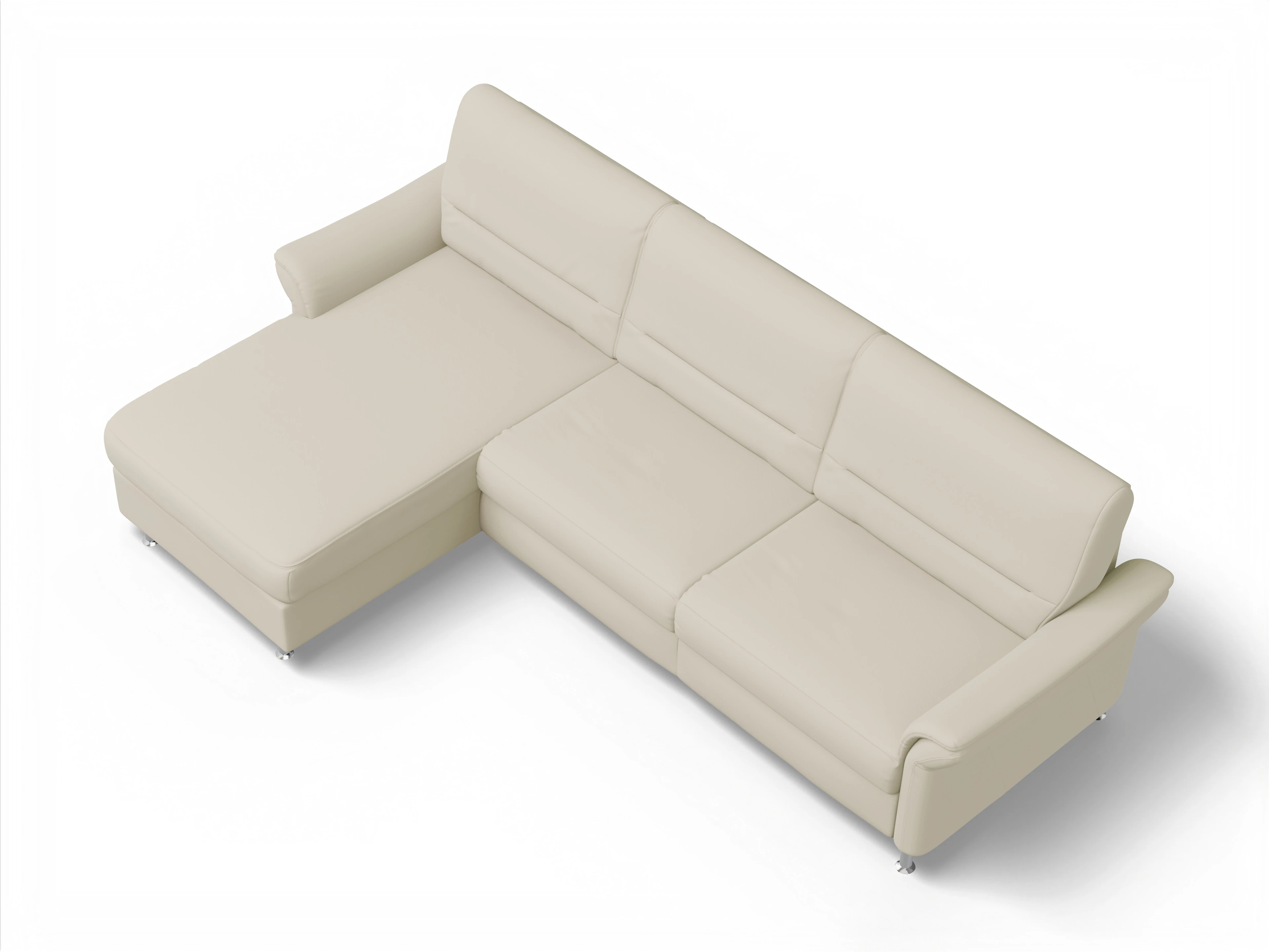 Sitz Concept Family 1010 Can Large L Ansicht des Produktes SC Family 1010 Ecksofa links Abschluss offen in Stoff Beige