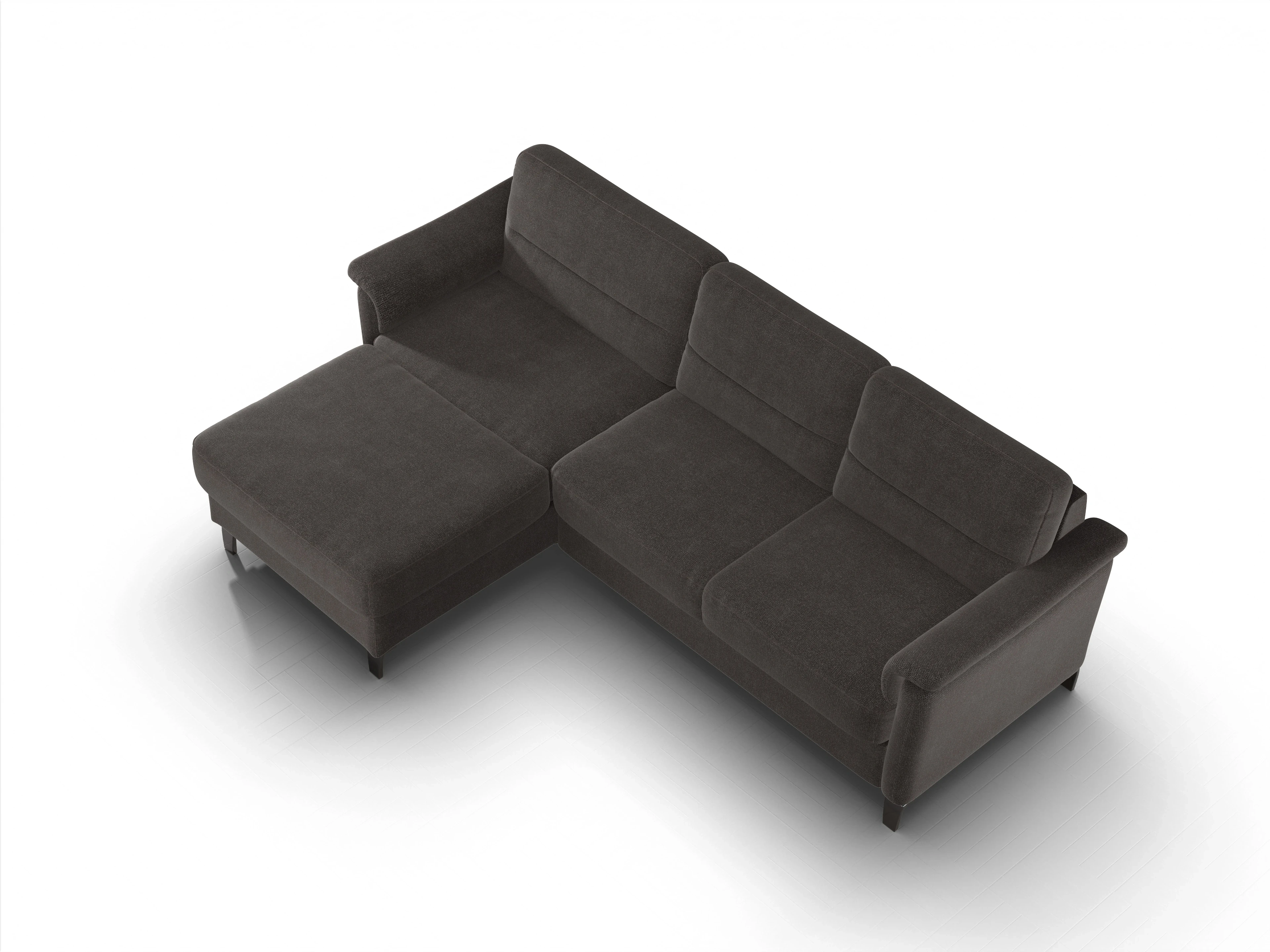 Ansicht des Produktes Pagall Ecksofa links Abschluss offen in Stoff