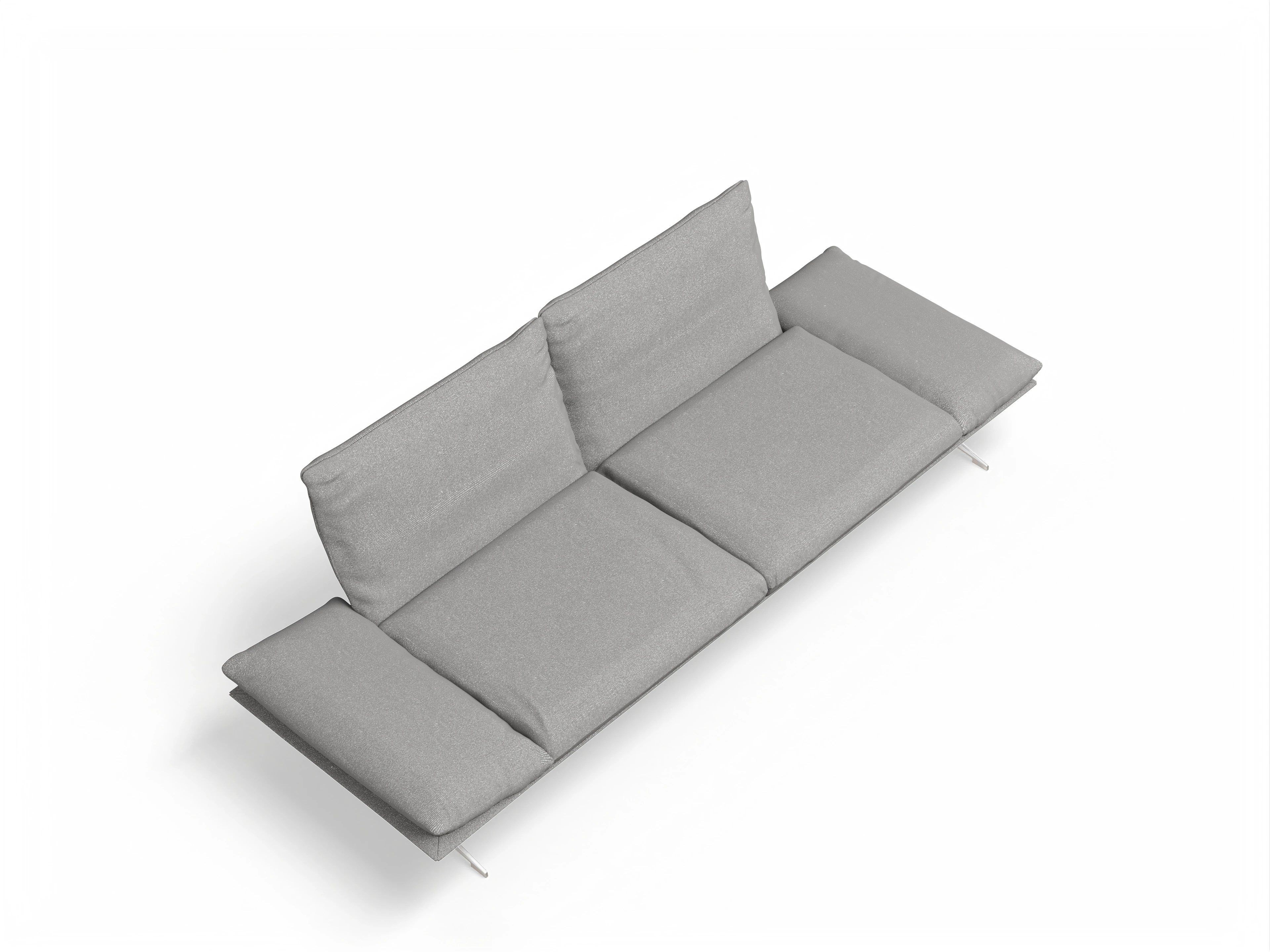 Ansicht des Produktes Francis 3-Sitzer Sofa in Stoff Grau