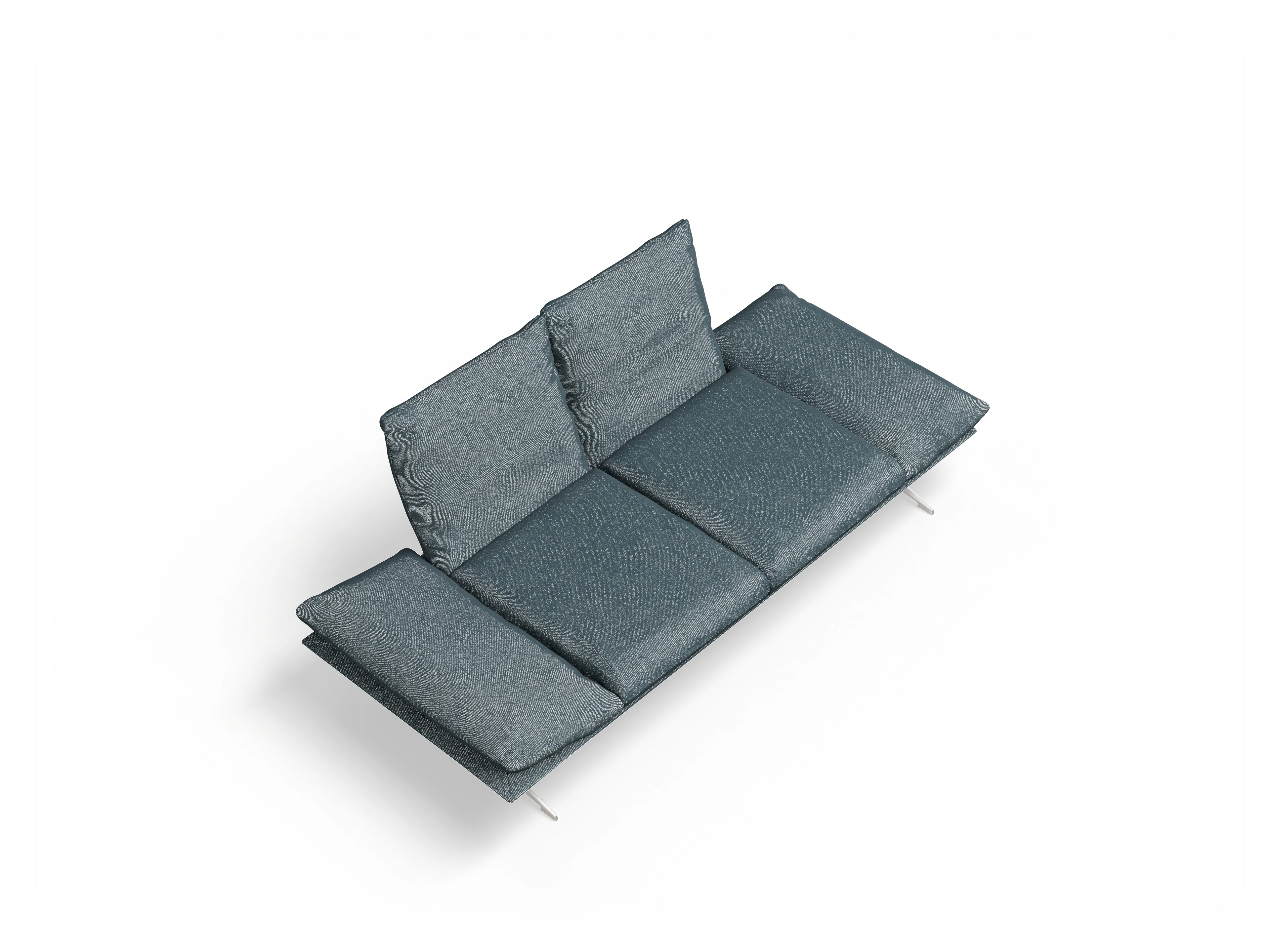 Koinor Francis 2-Sitzer Sofa 2 B Ansicht des Produktes Francis 2-Sitzer Sofa in Stoff Blau
