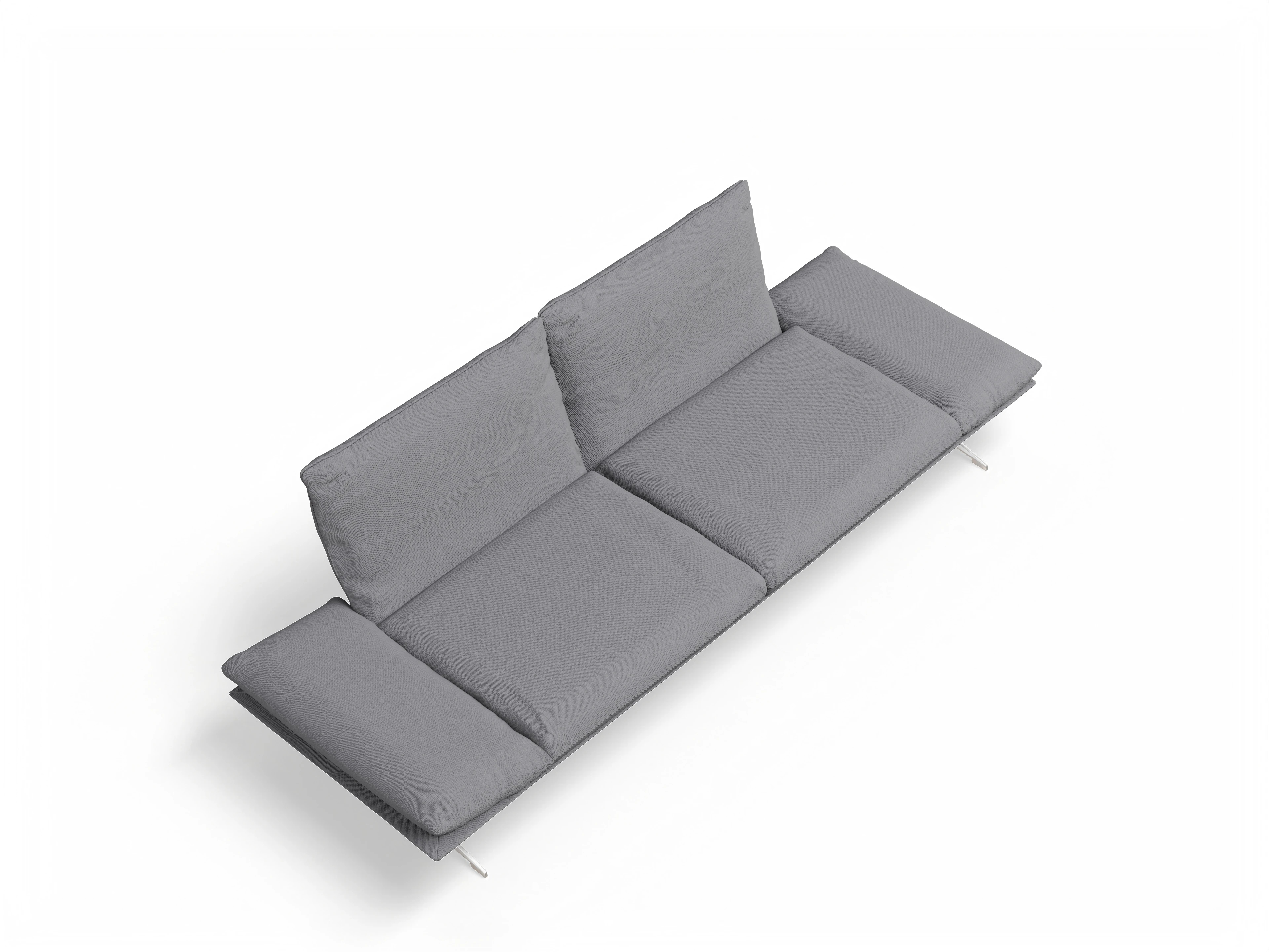 Koinor Francis 3-Sitzer Sofa 3 C Ansicht des Produktes Francis 3-Sitzer Sofa in Stoff Grau