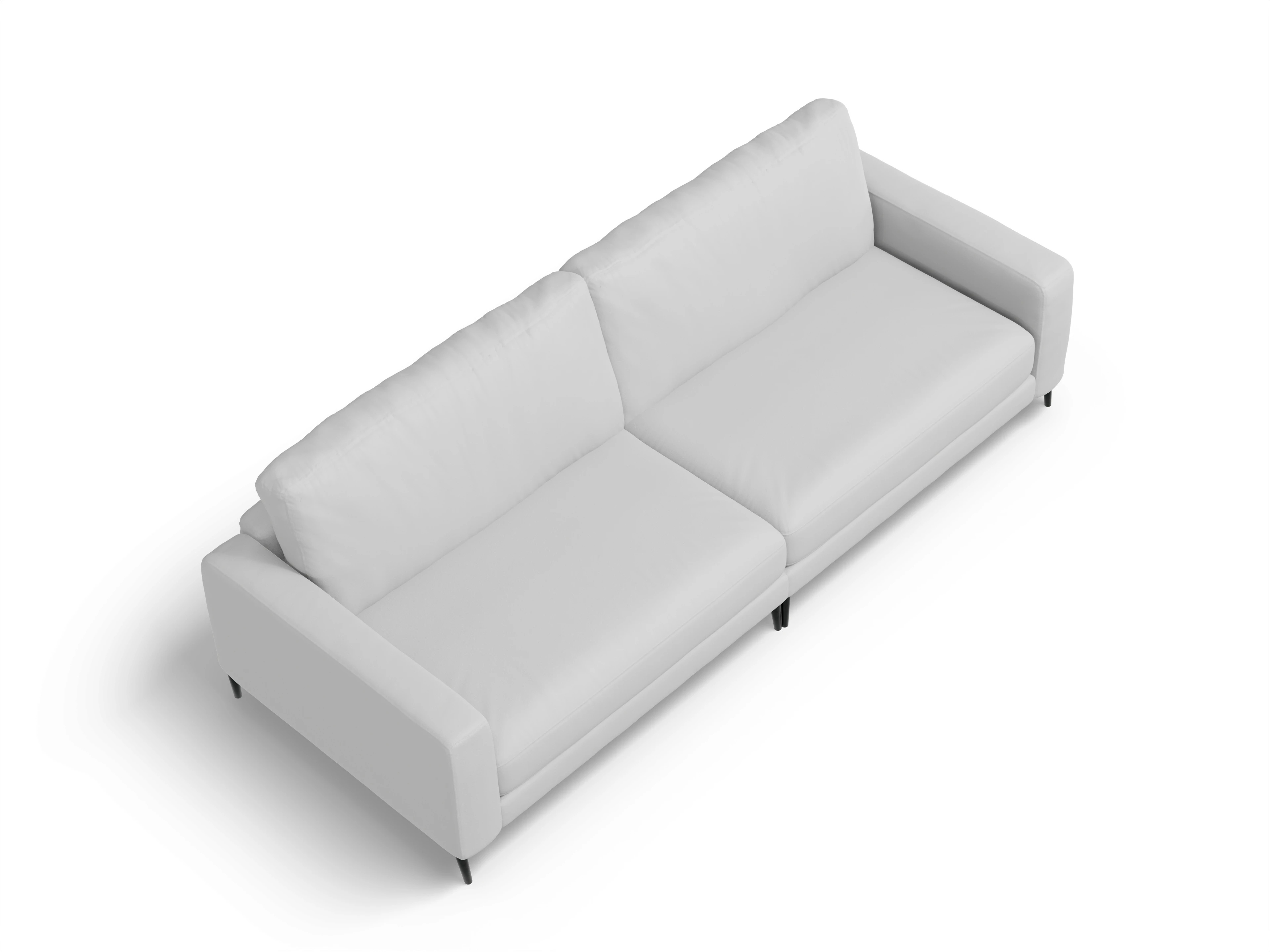 Ansicht des Produktes Urbana 3-Sitzer Sofa in Leder Grau