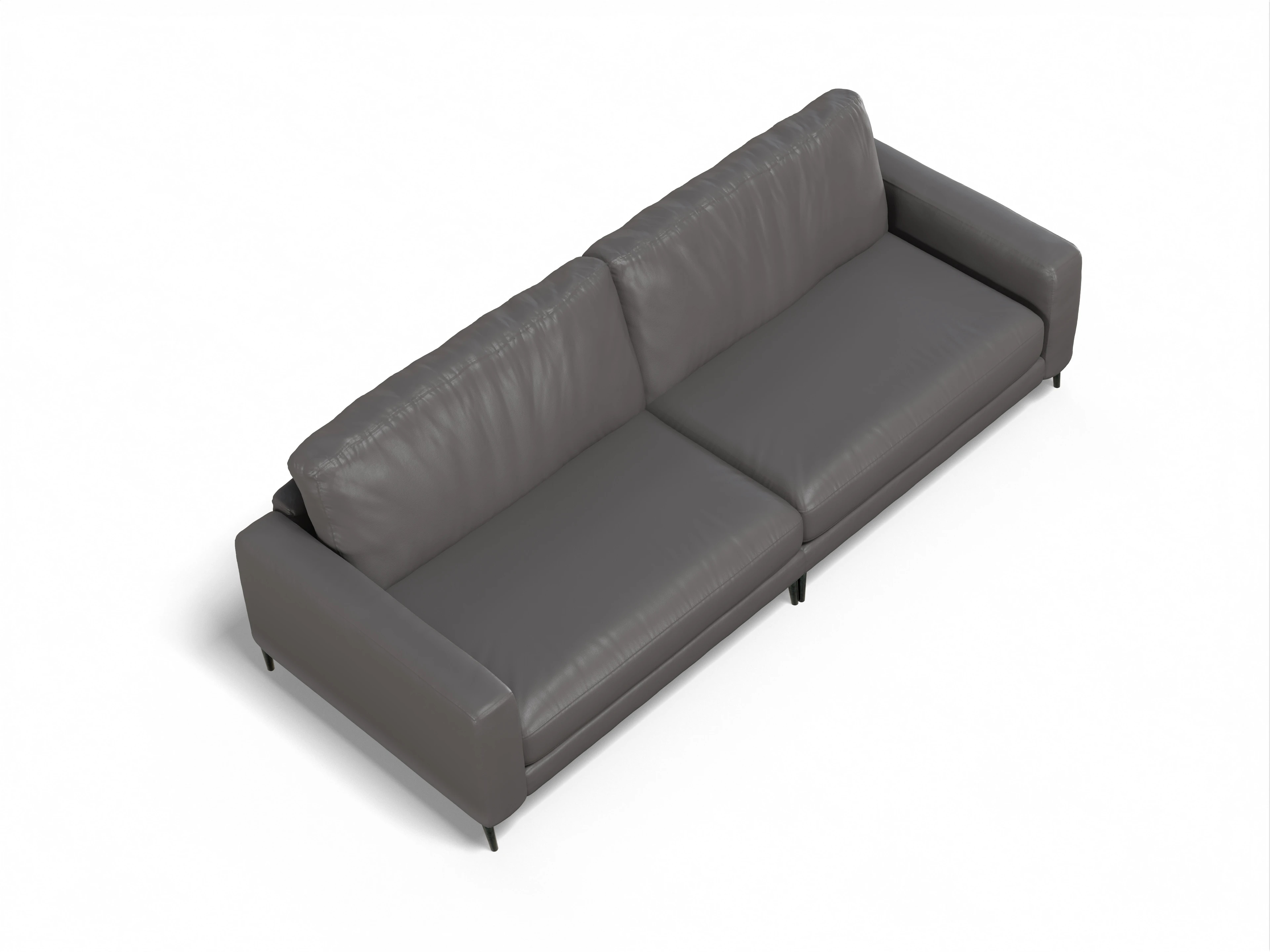 Ansicht des Produktes Urbana 3-Sitzer Sofa in Leder Grau