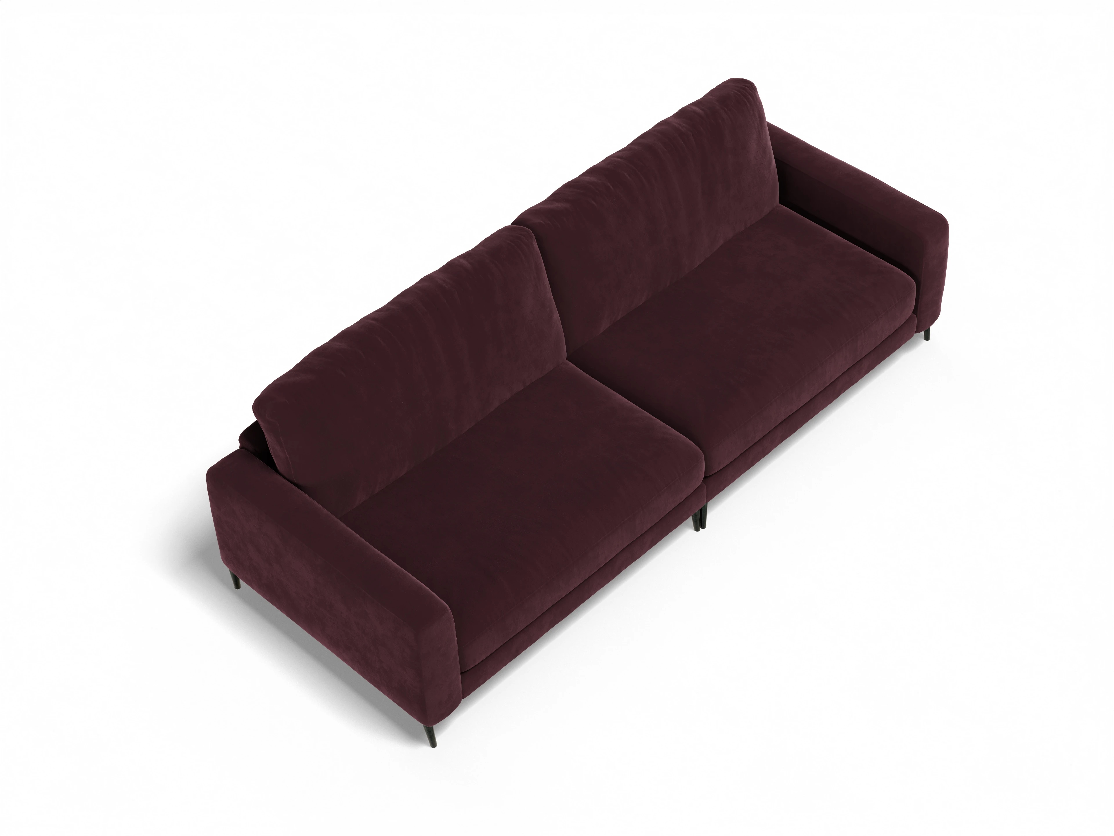 Ansicht des Produktes Urbana 3-Sitzer Sofa in Stoff Rot