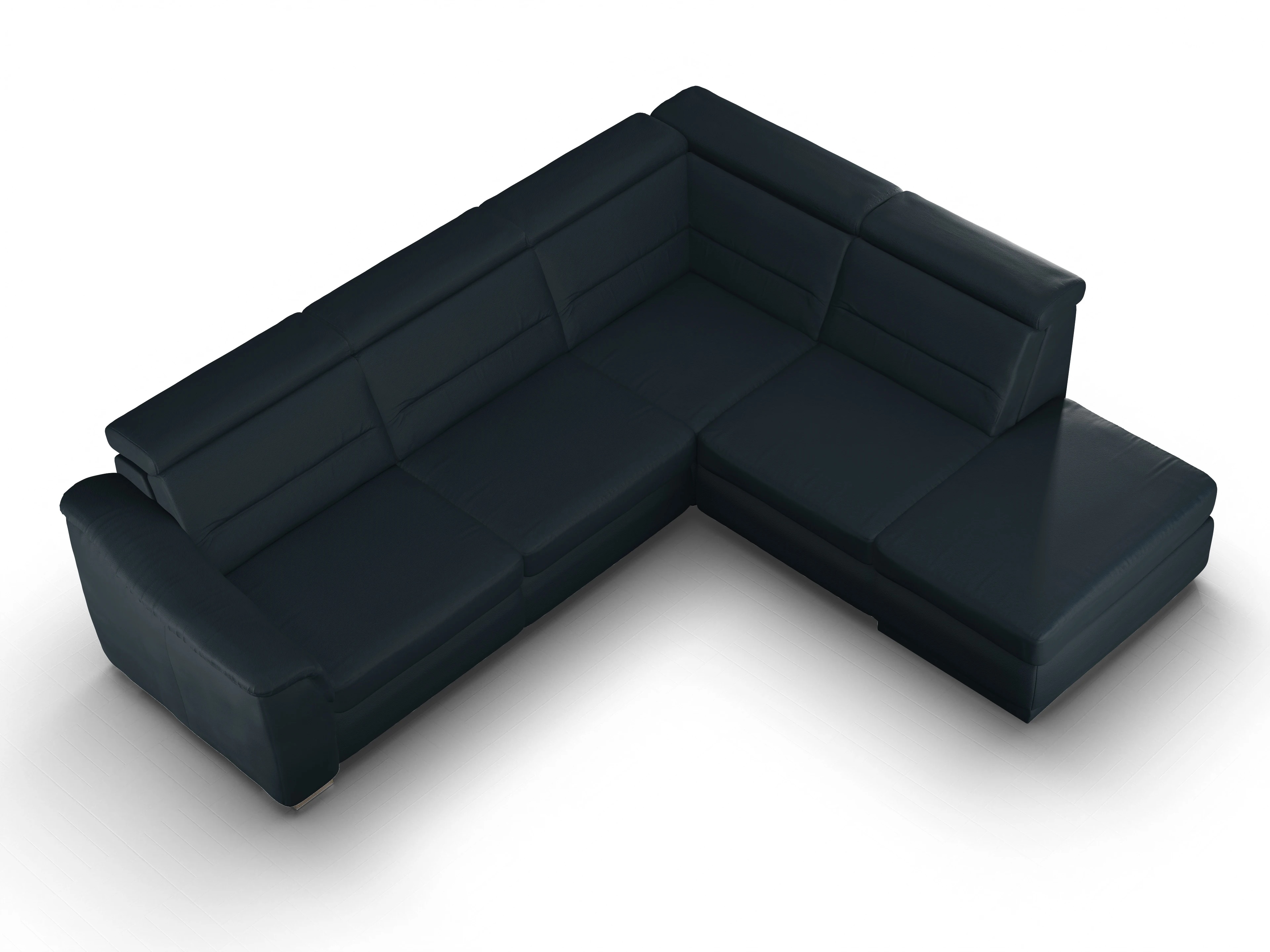Sitz Concept Family 1008 Kombielement Large R Ansicht des Produktes SC Family 1008 Ecksofa rechts Abschluss offen in Stoff Blau