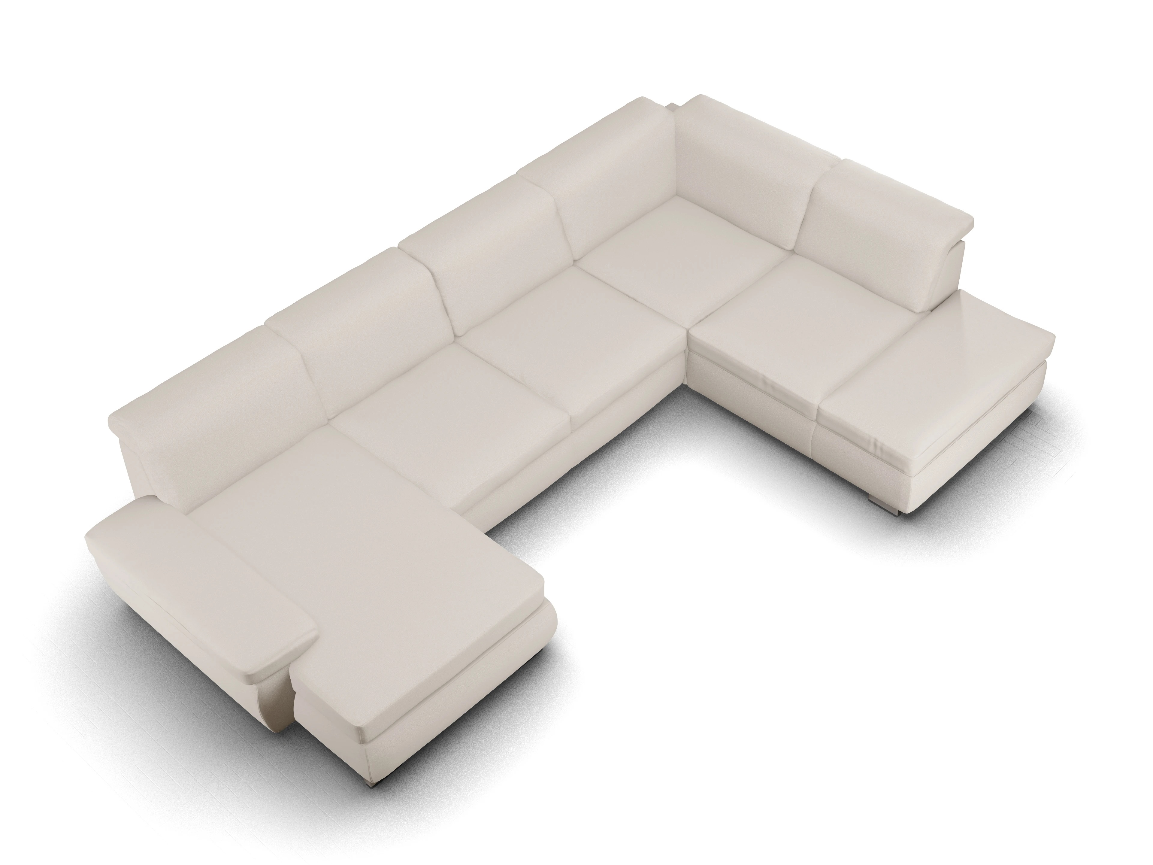 Sitz Concept Smart 1003 CanSE1,5 Large L Ansicht des Produktes SC Smart 1003 Wohnlandschaft offen beidseitig in Stoff Beige