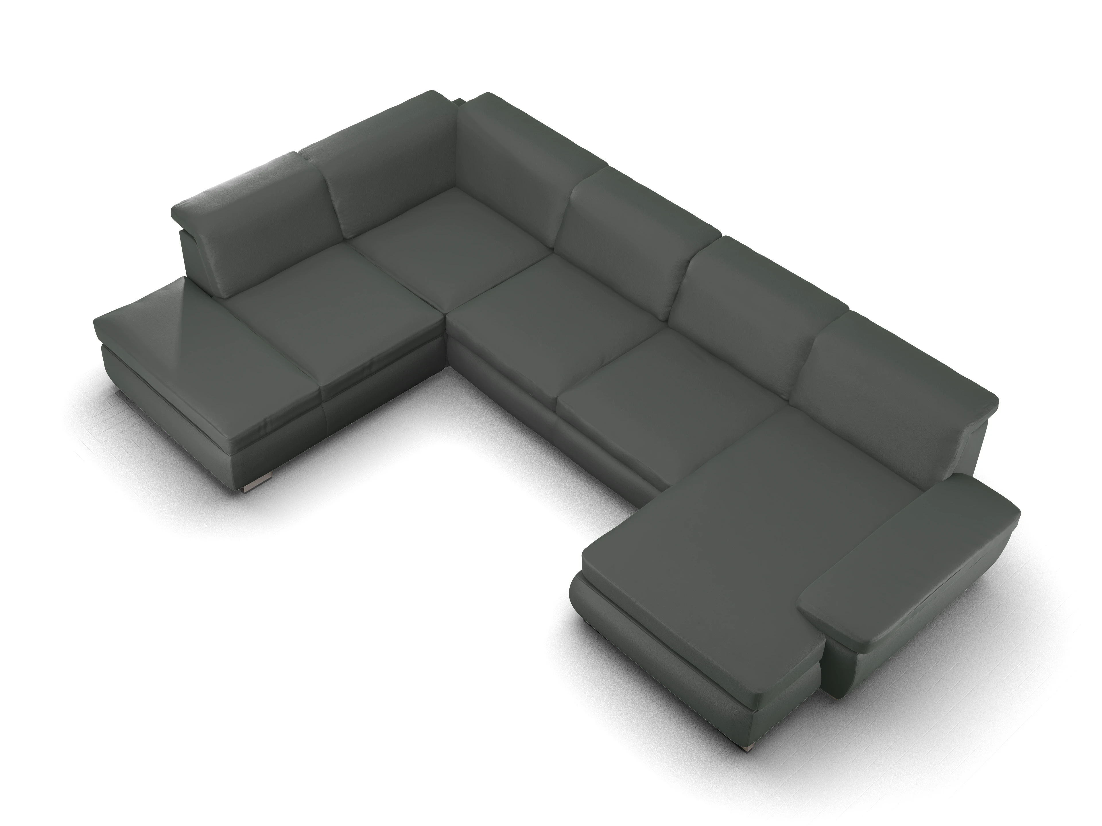 Sitz Concept Smart 1003 CanSE1,5 Large R Ansicht des Produktes SC Smart 1003 Wohnlandschaft offen beidseitig in Stoff Grau