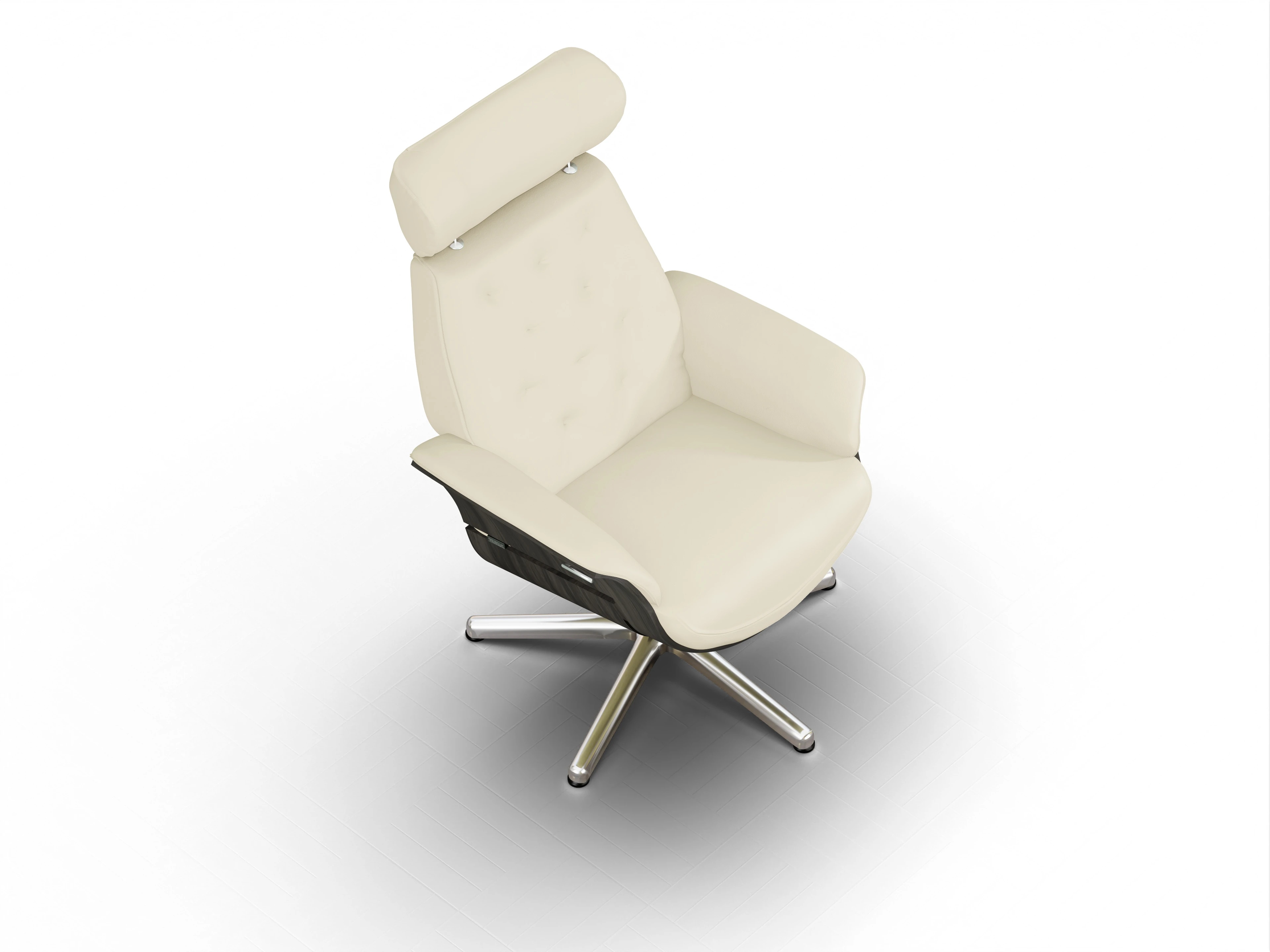 Ansicht des Produktes SC Premium 1057 Relaxsessel in Leder Beige