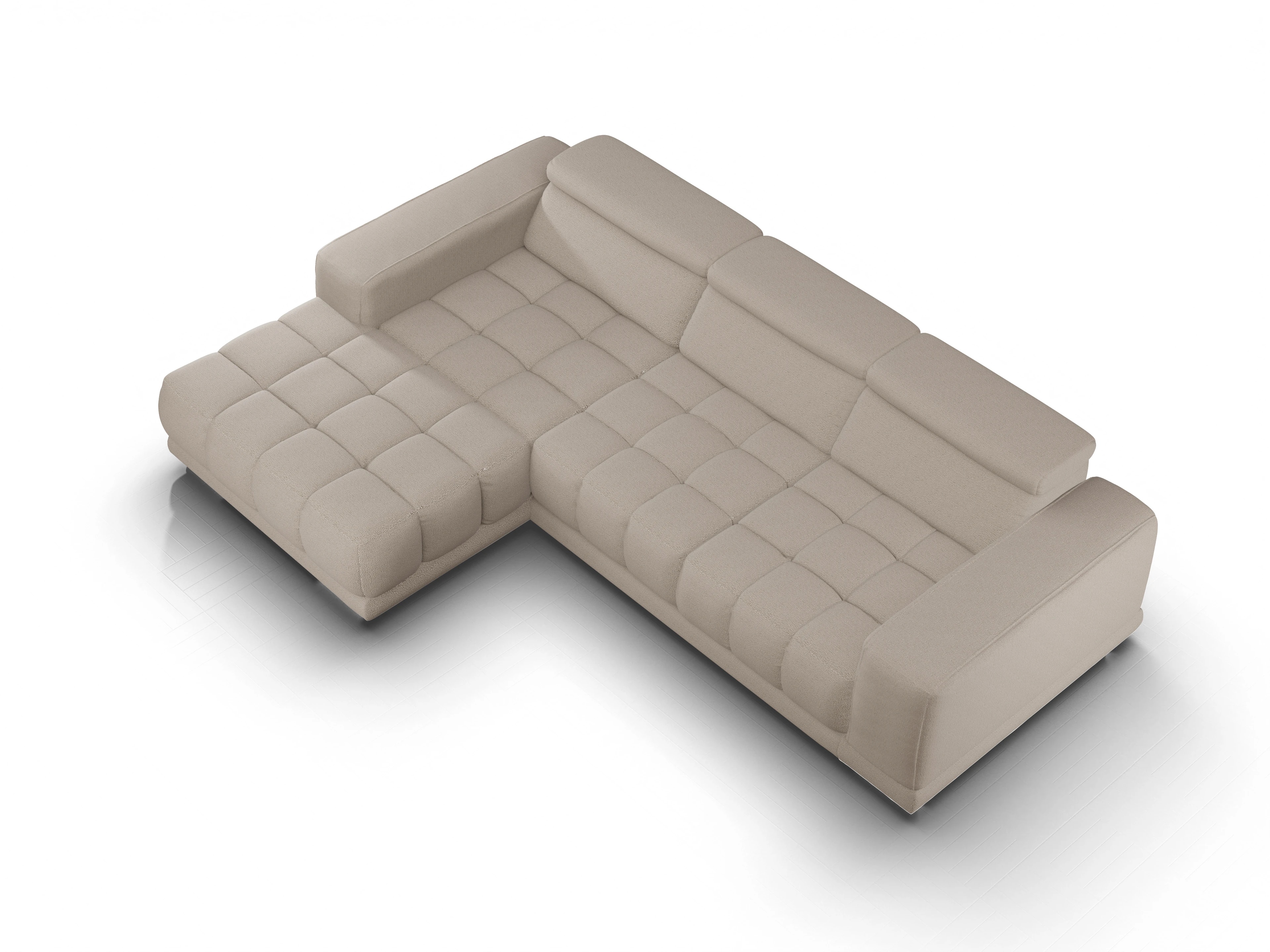 Ansicht des Produktes Sitz Concept smart 1031 Ecksofa links Abschluss offen in Stoff Beige
