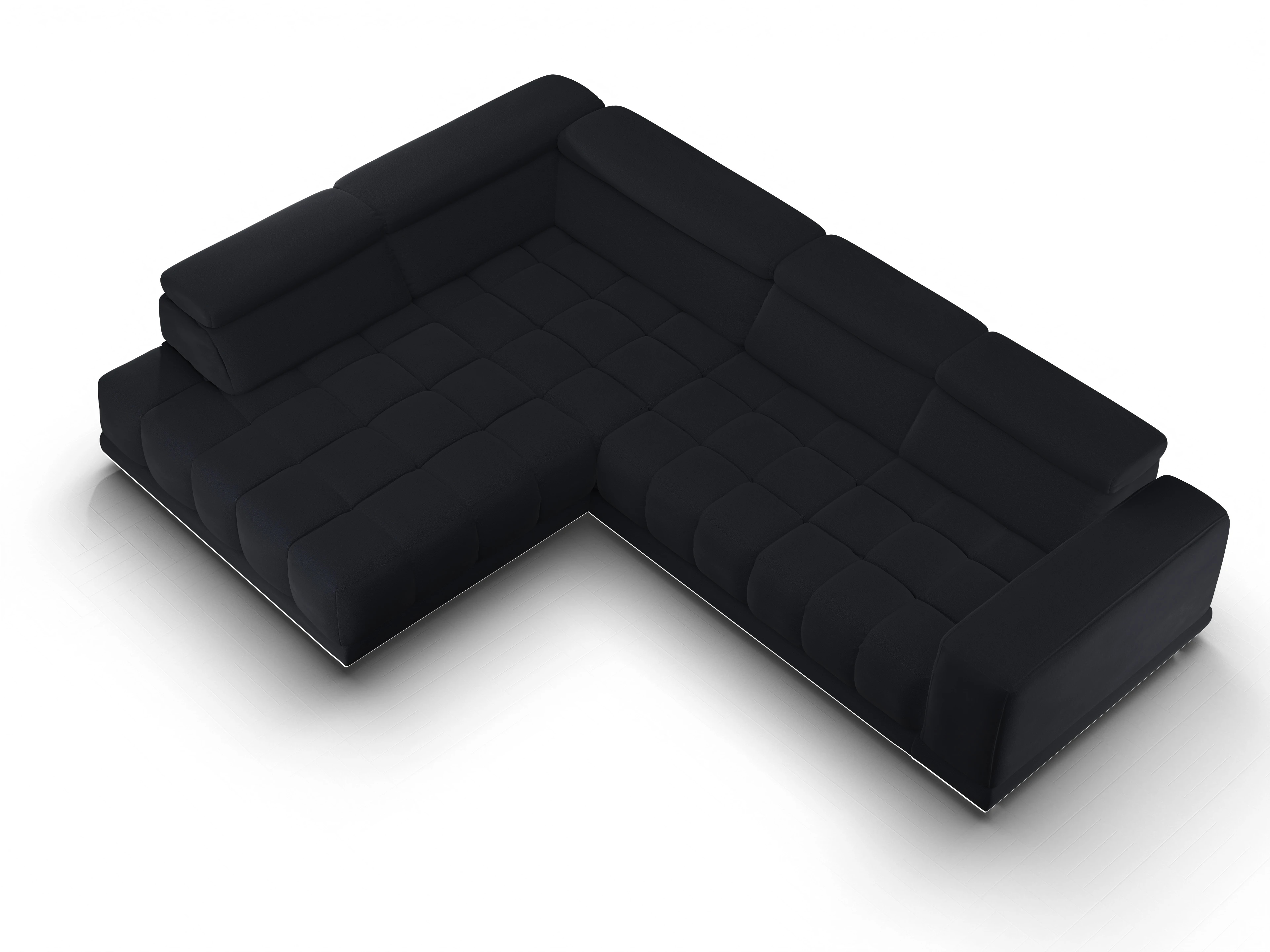 Ansicht des Produktes SC Smart 1031 Ecksofa links Abschluss offen in Stoff Blau