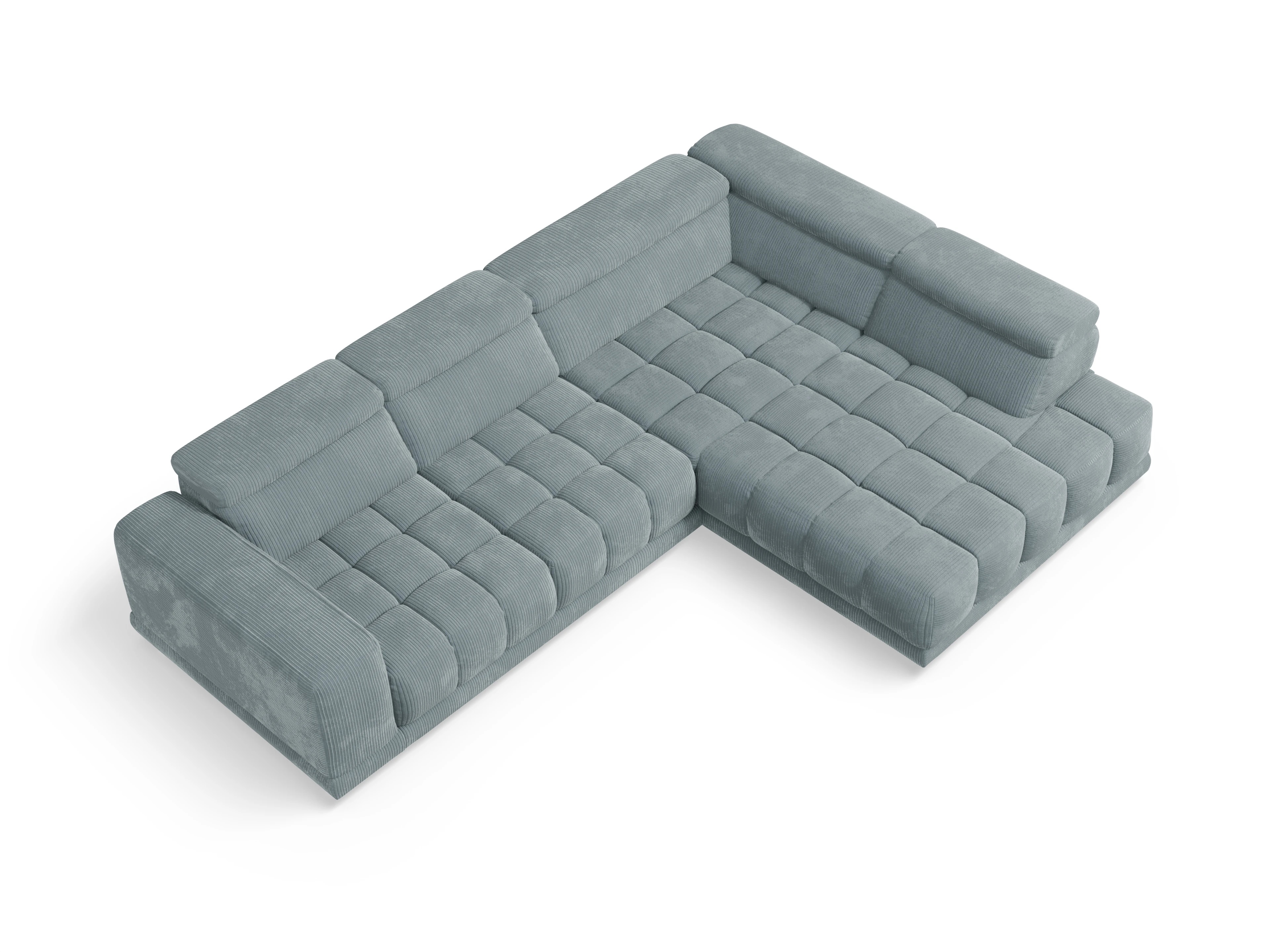 Sitz Concept smart 1031 SP15HOXL Medium R Ansicht des Produktes SC Smart 1031 Ecksofa rechts Abschluss offen in Stoff Blau
