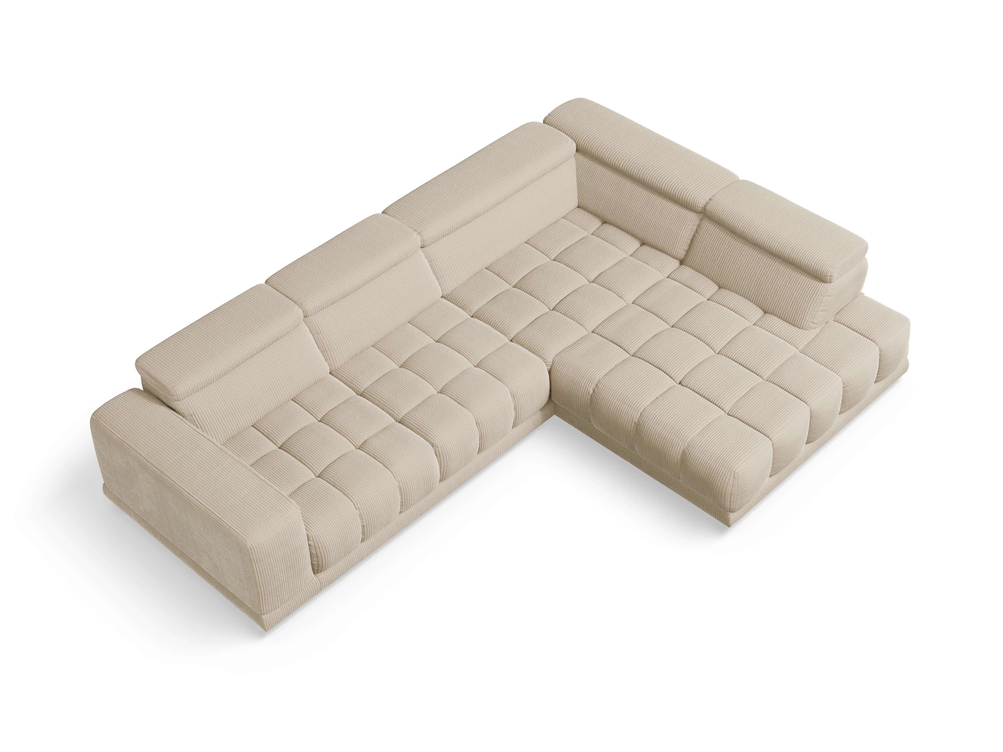 Sitz Concept smart 1031 SP15HOXL Medium R Ansicht des Produktes SC Smart 1031 Ecksofa rechts Abschluss offen in Stoff Beige
