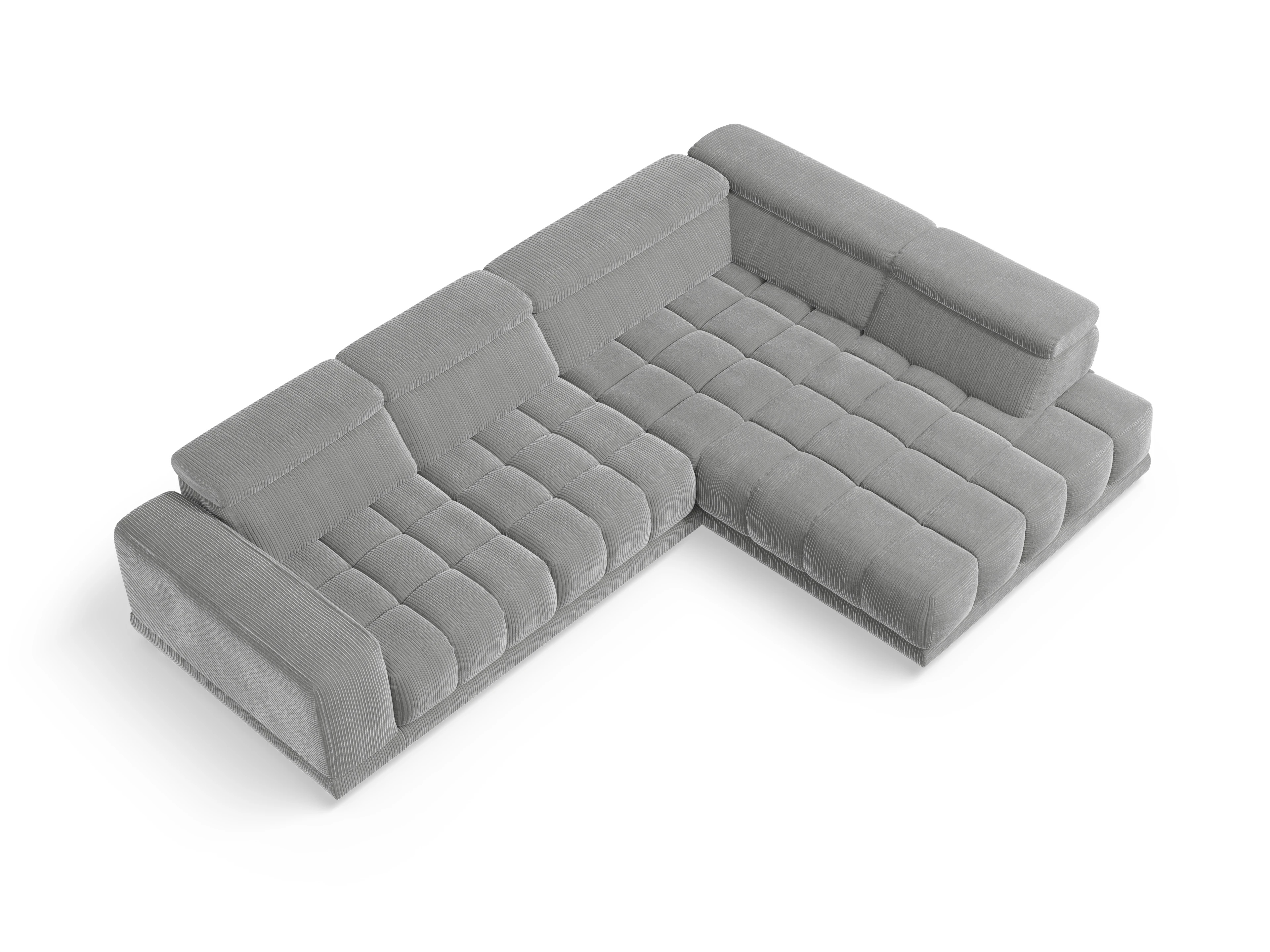 Sitz Concept smart 1031 SP15HOXL Medium R Ansicht des Produktes SC Smart 1031 Ecksofa rechts Abschluss offen in Stoff Grau