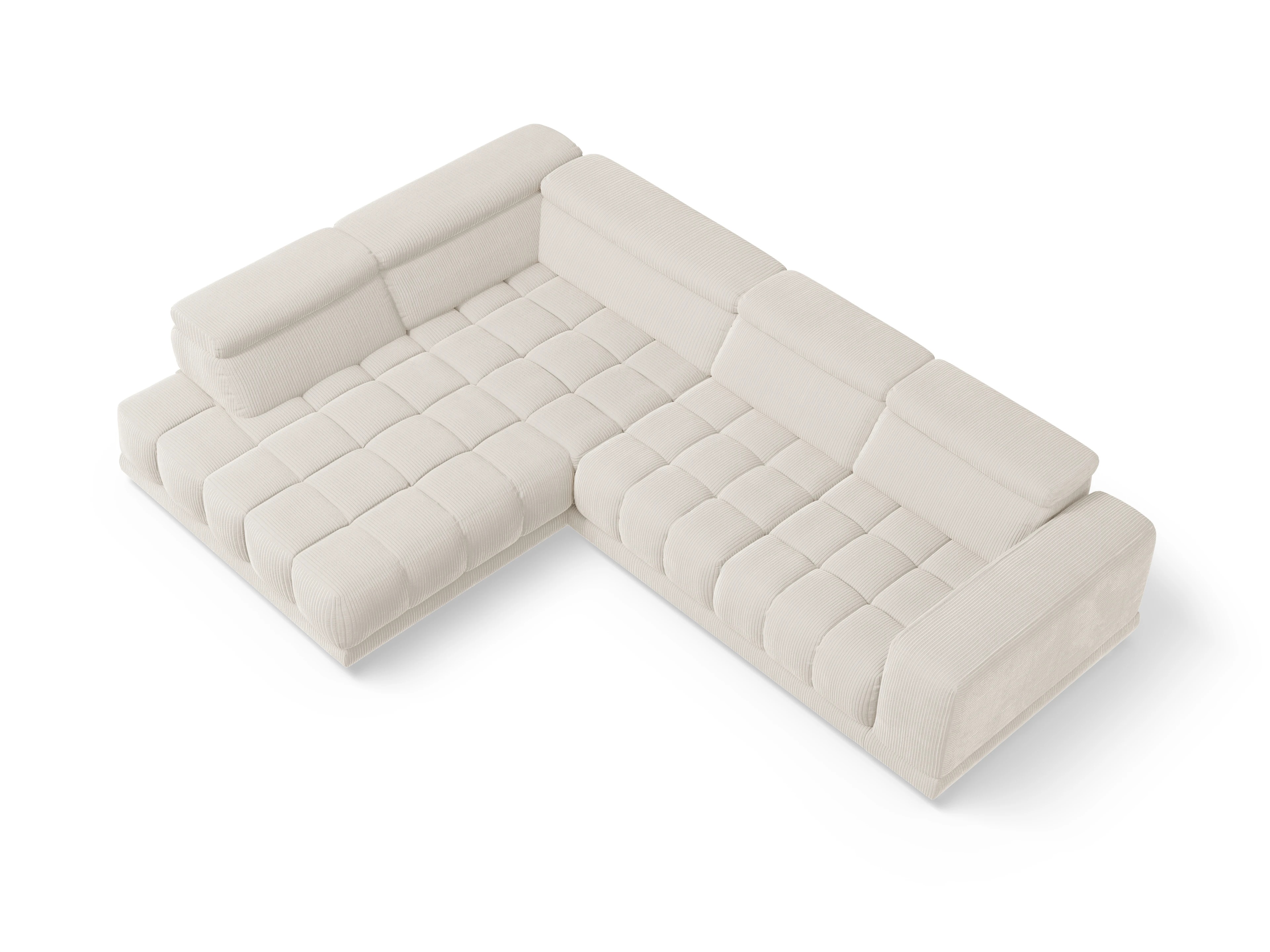 Sitz Concept smart 1031 SP15HOXL Medium L Ansicht des Produktes SC Smart 1031 Ecksofa links Abschluss offen in Stoff Beige