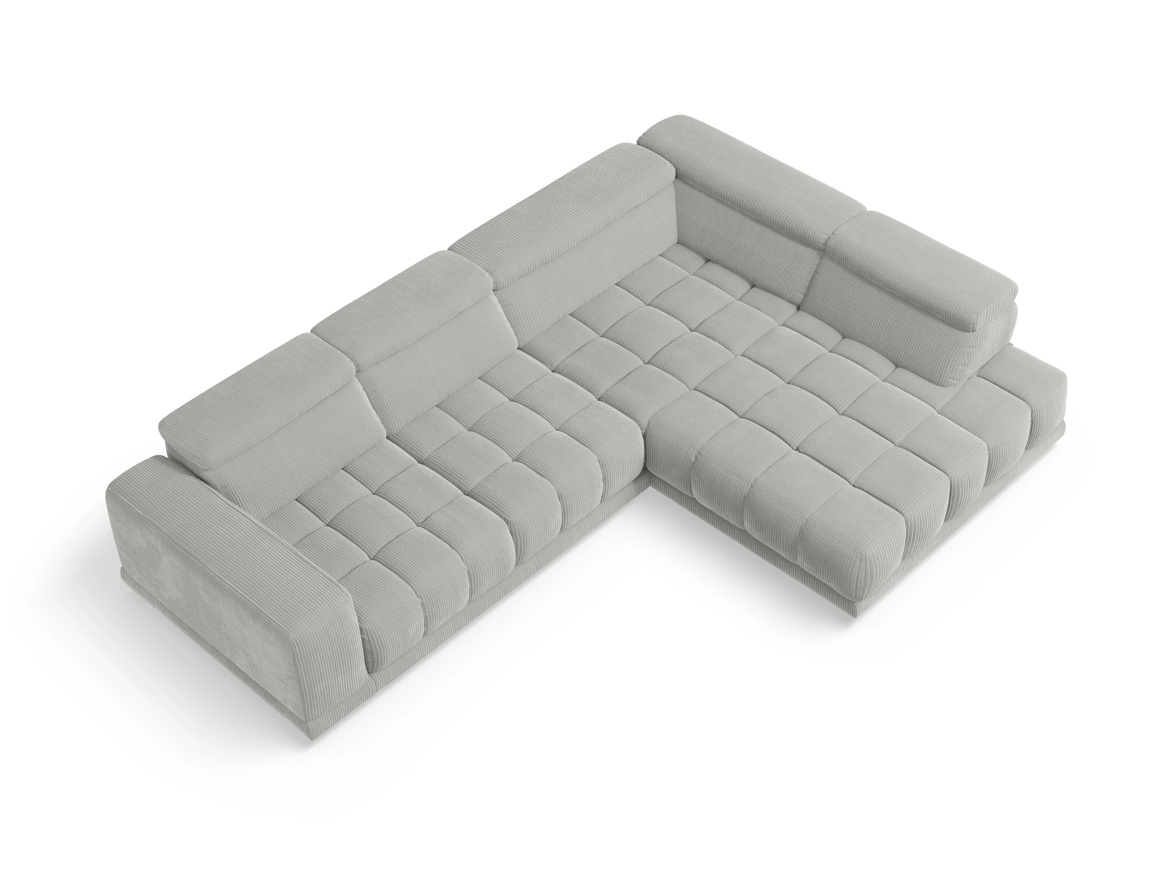Sitz Concept smart 1031 SP15HOXL Medium R Ansicht des Produktes SC Smart 1031 Ecksofa rechts Abschluss offen in Stoff Grau