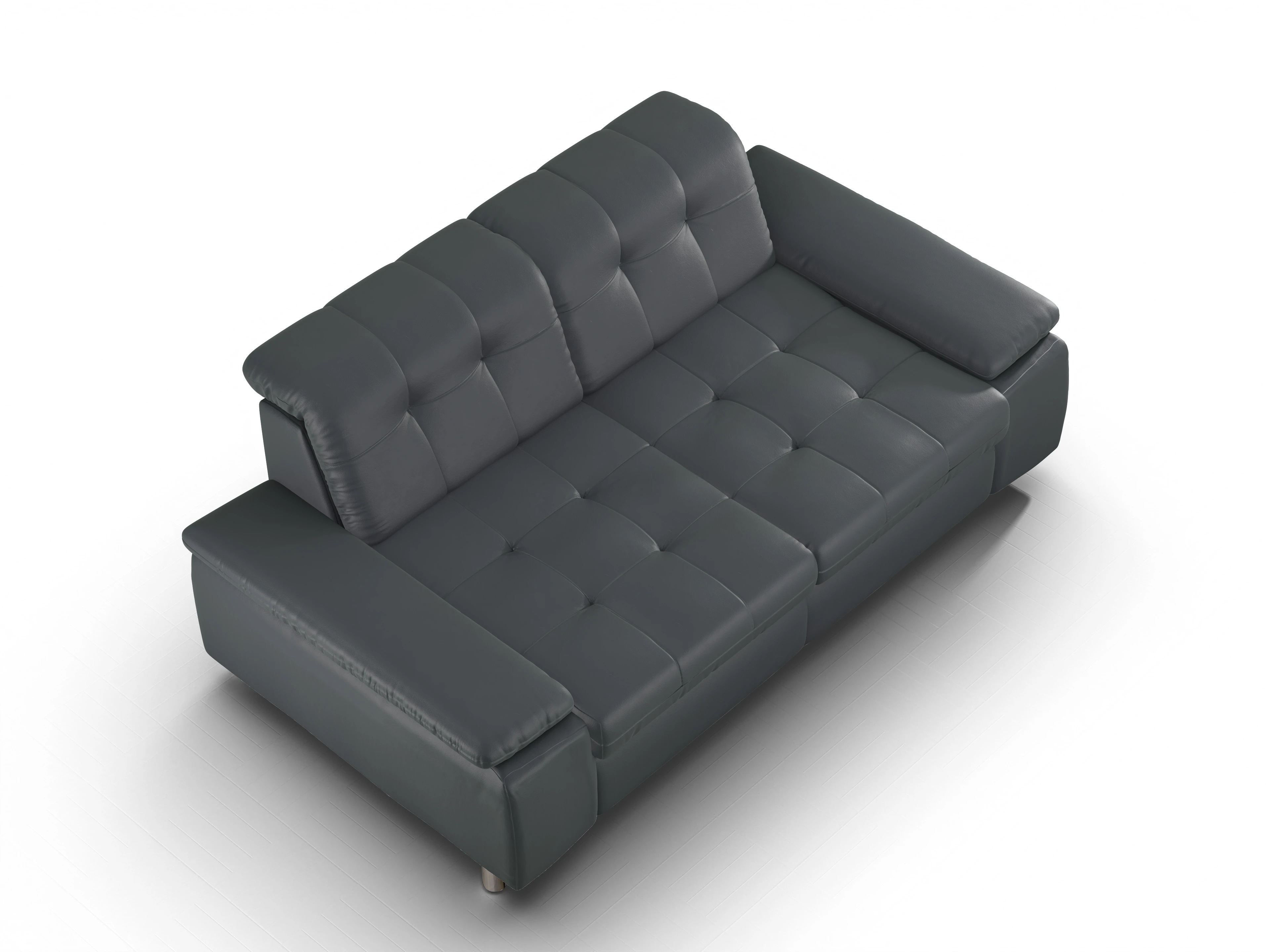 Ansicht des Produktes SC Select 1012 3-Sitzer Sofa in Leder Grau