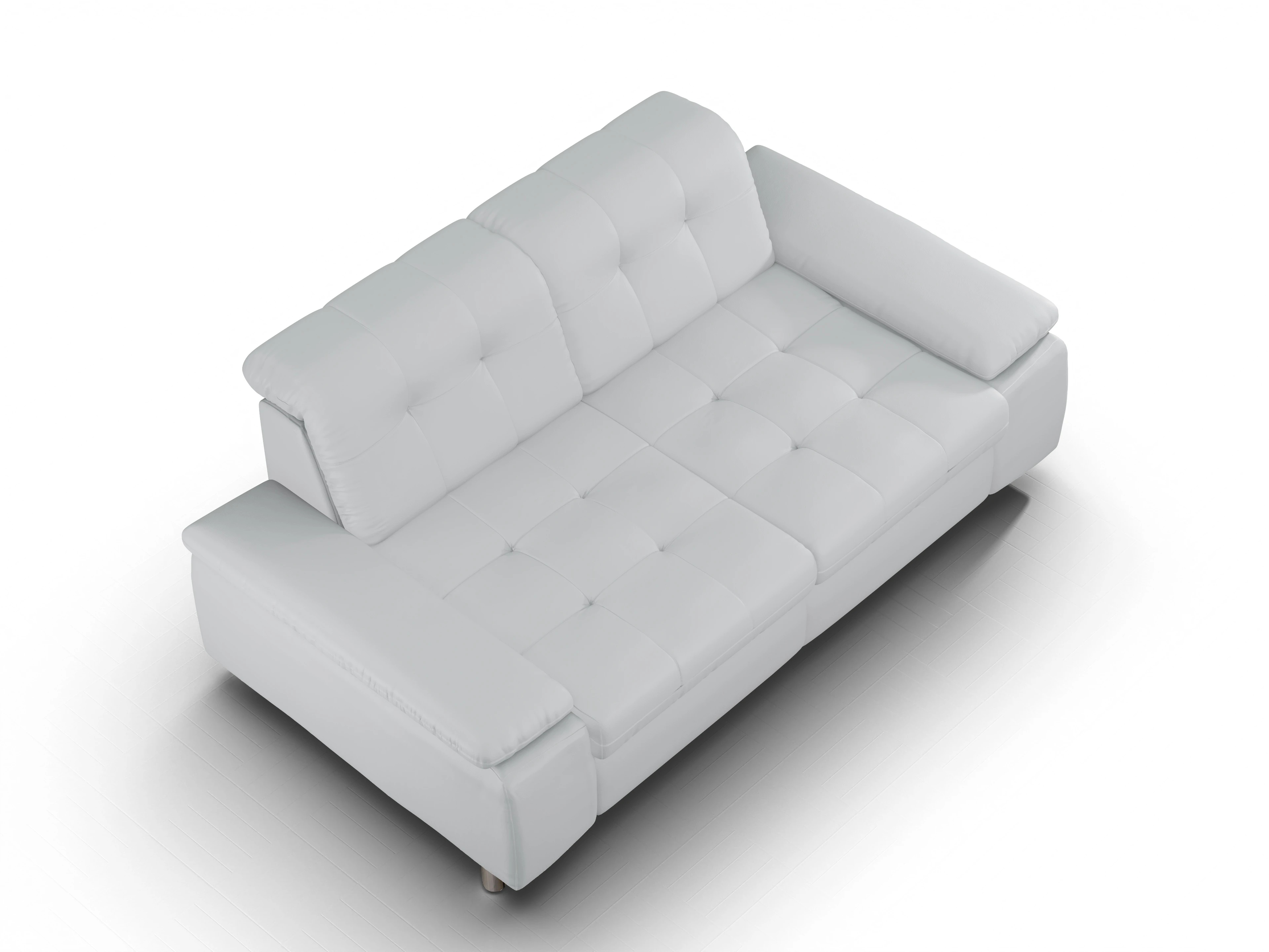 Ansicht des Produktes SC Select 1012 3-Sitzer Sofa in Leder Grau