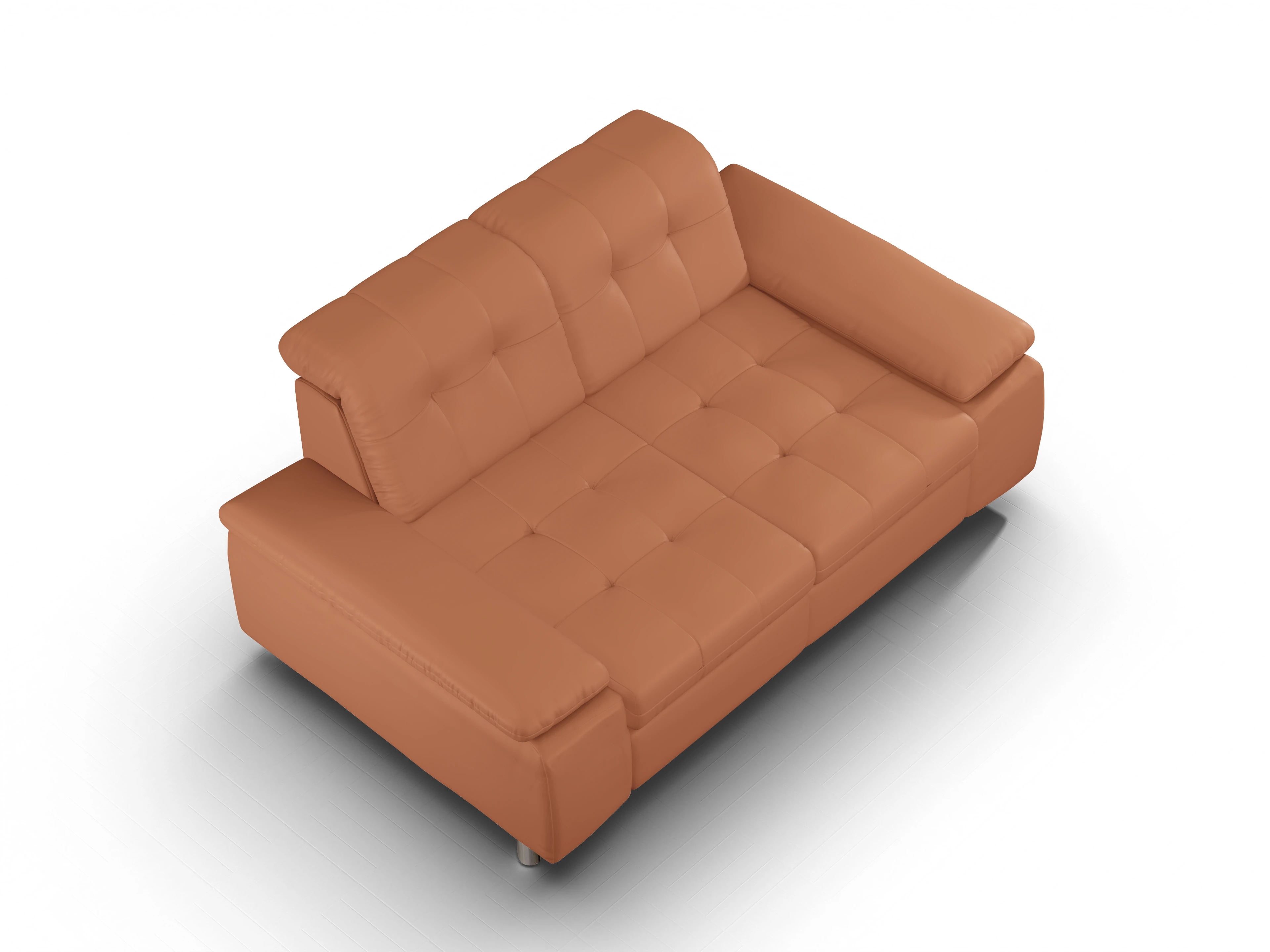 Ansicht des Produktes SC Select 1012 2,5-Sitzer Sofa in Leder Gelb