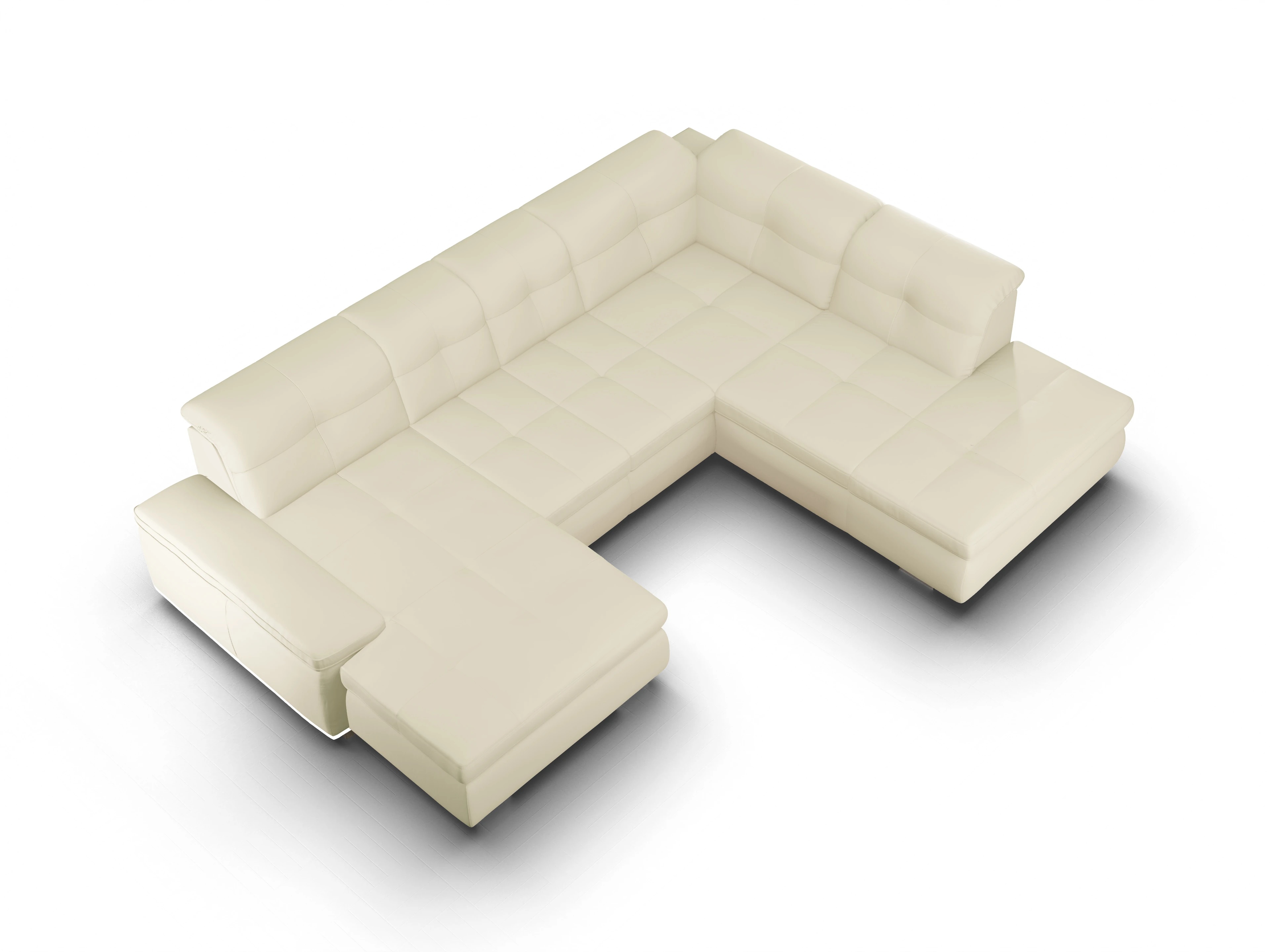 Ansicht des Produktes Sitz Concept select 1001 Wohnlandschaft offen beidseitig in Leder Beige