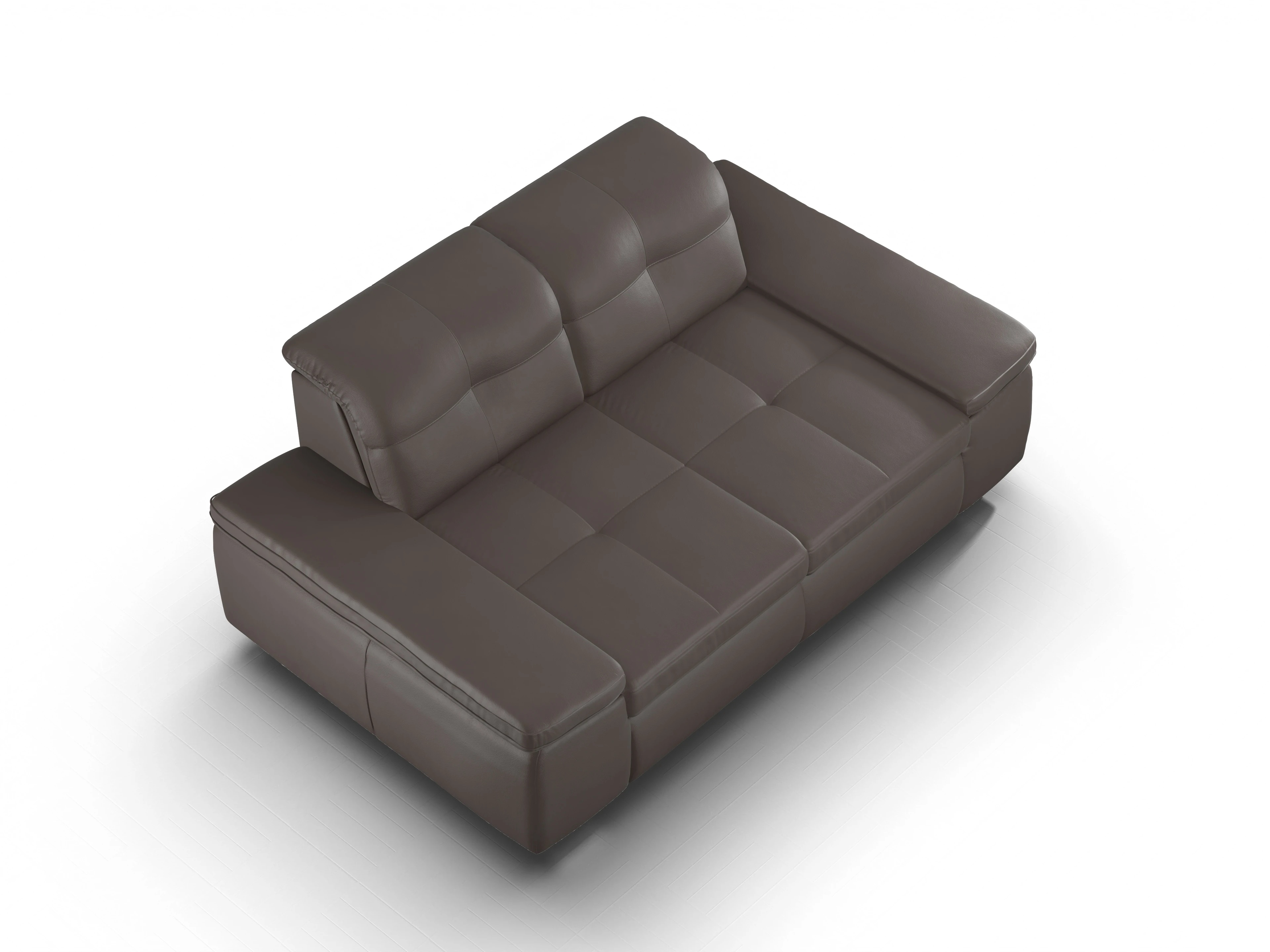 Sitz Concept select 1001 2,5-Sitzer Sofa Ansicht des Produktes SC Select 1001 2,5-Sitzer Sofa in Leder Braun