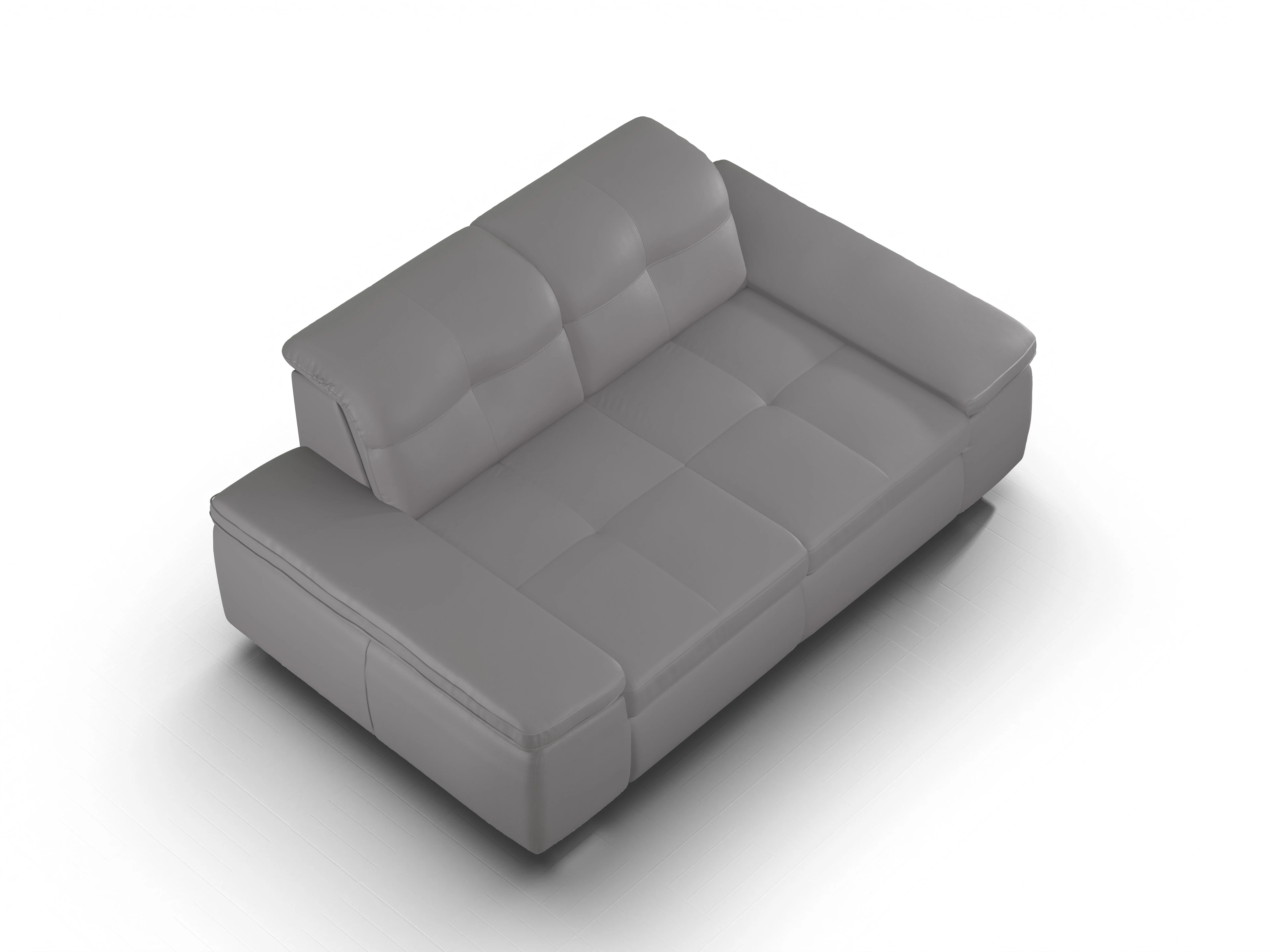 Ansicht des Produktes SC Select 1001 2,5-Sitzer Sofa in Leder Grau