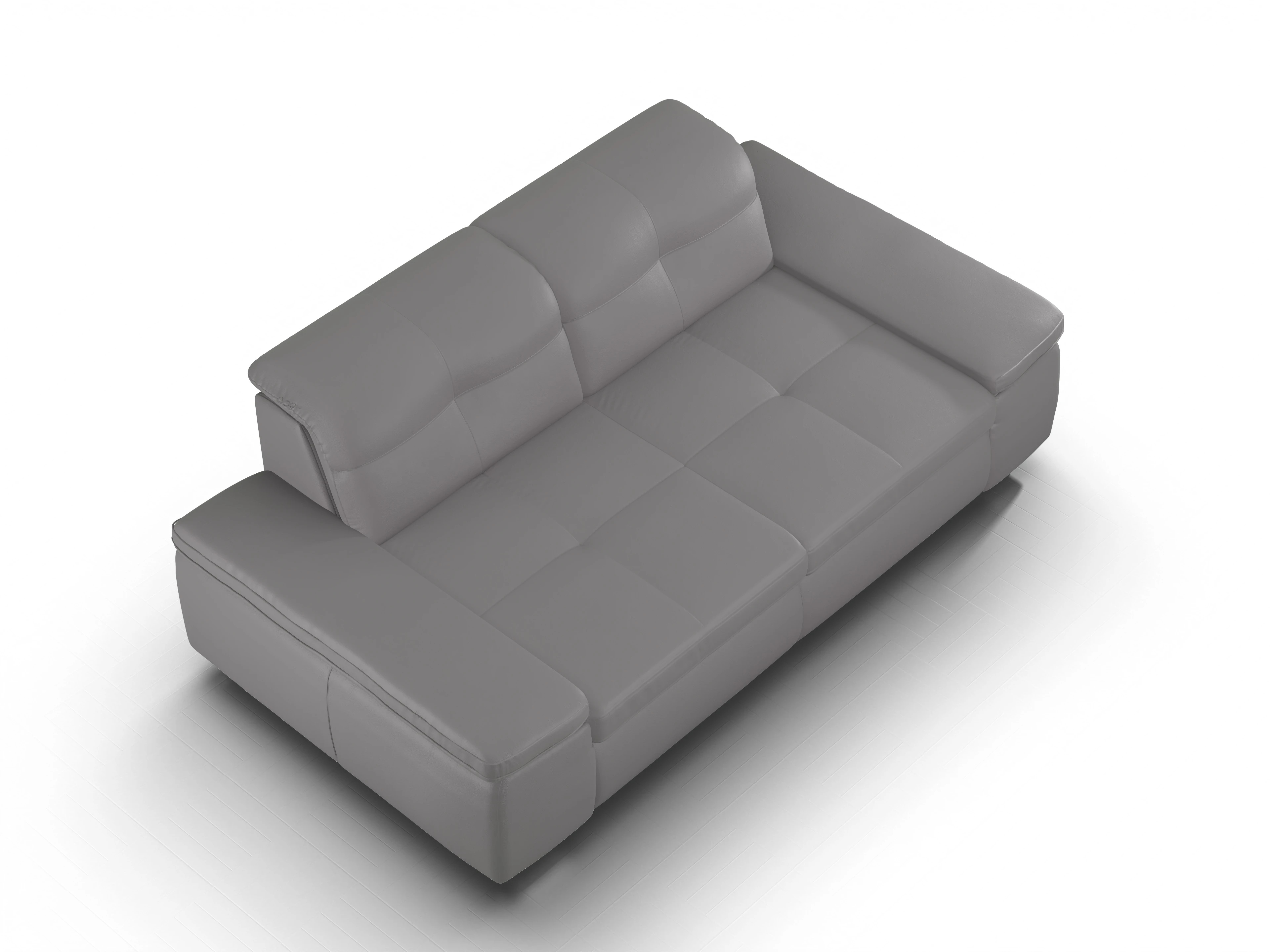 Sitz Concept select 1001 3-Sitzer Sofa Ansicht des Produktes SC Select 1001 3-Sitzer Sofa in Leder Grau