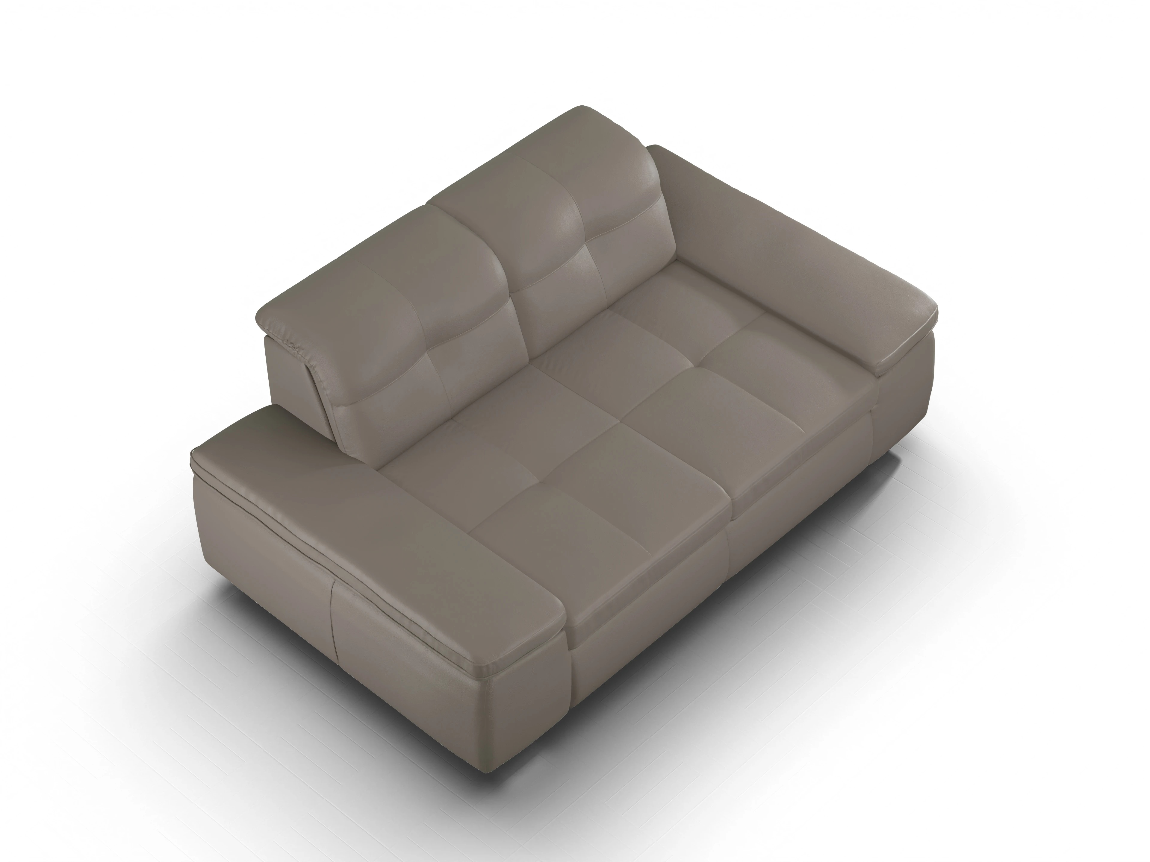 Ansicht des Produktes SC Select 1001 2,5-Sitzer Sofa in Leder Braun