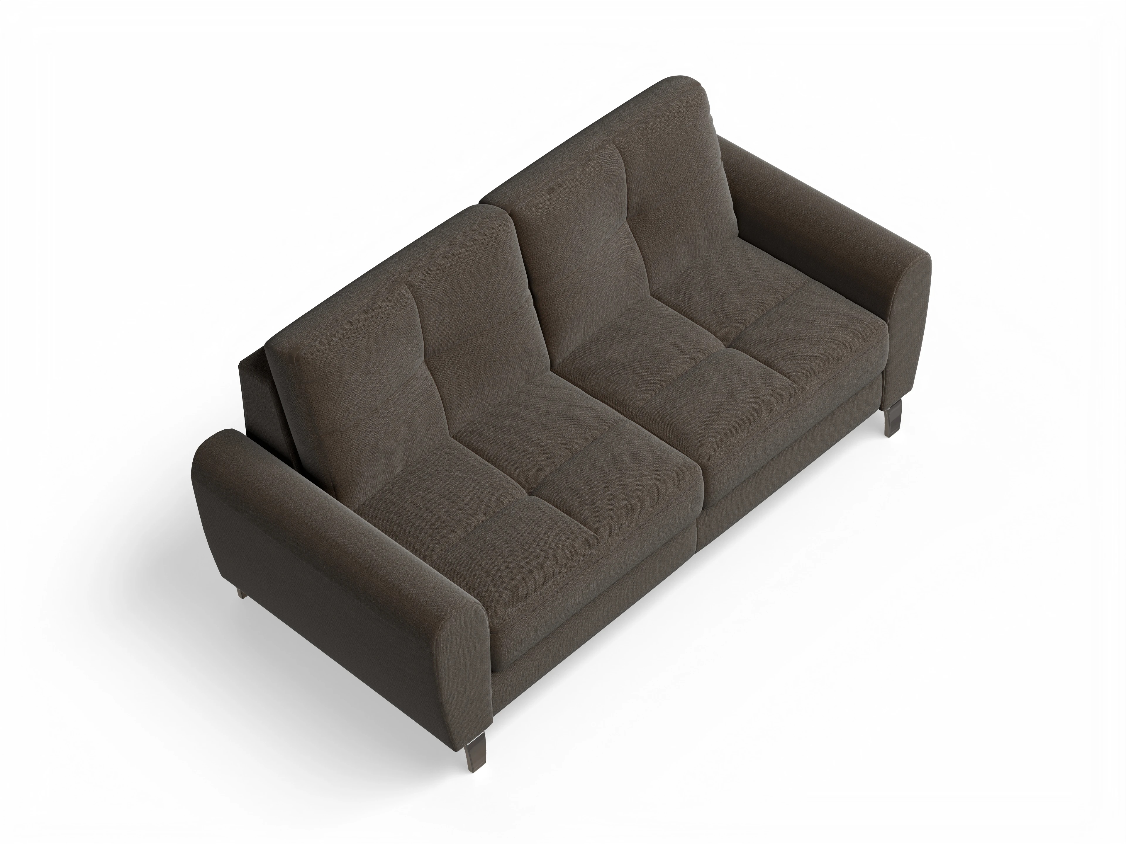Valona 3-Sitzer Sofa Ansicht des Produktes Valona 3-Sitzer Sofa in Stoff Braun