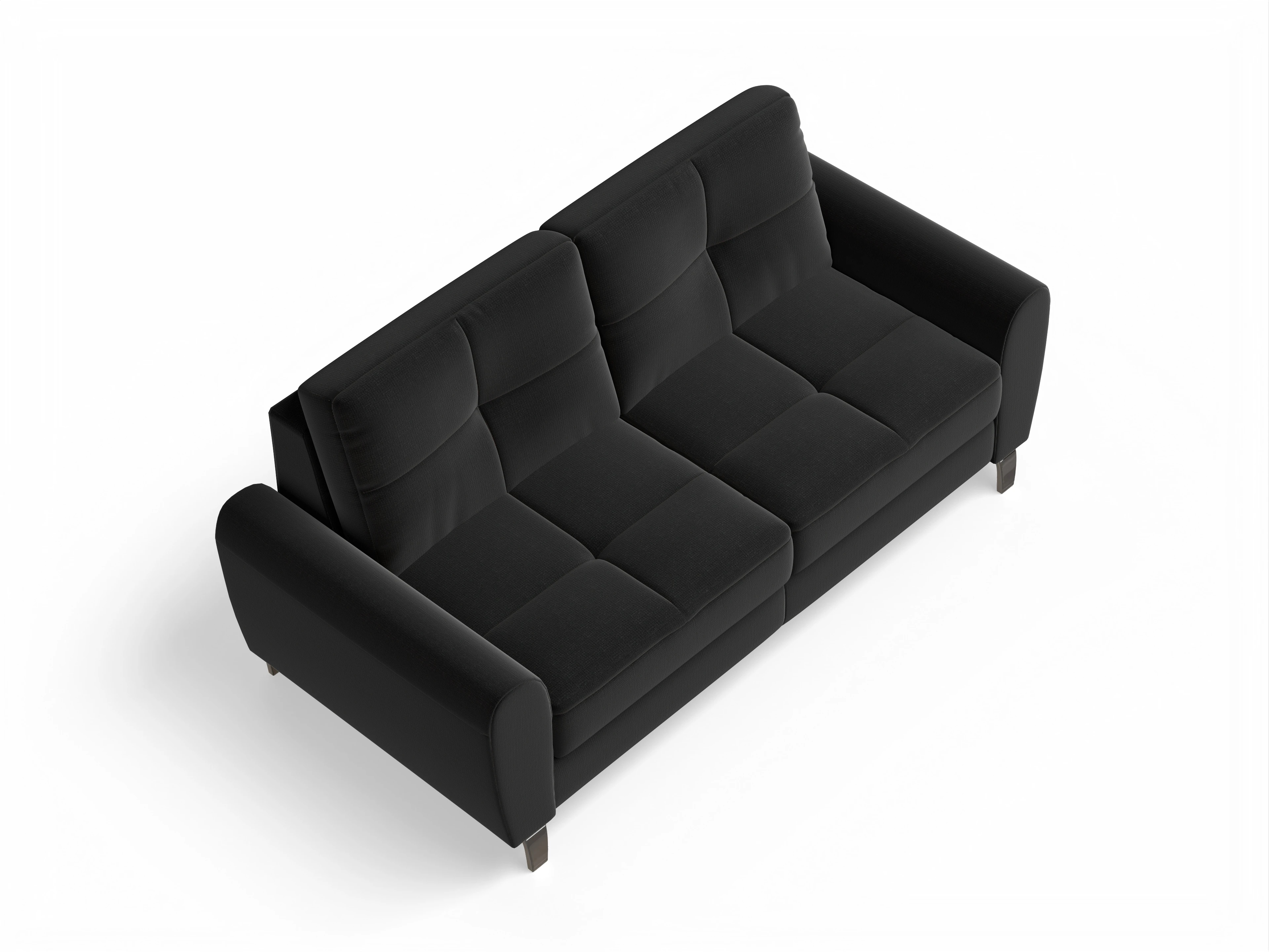 Valona 3-Sitzer Sofa Ansicht des Produktes Valona 3-Sitzer Sofa in Stoff Schwarz