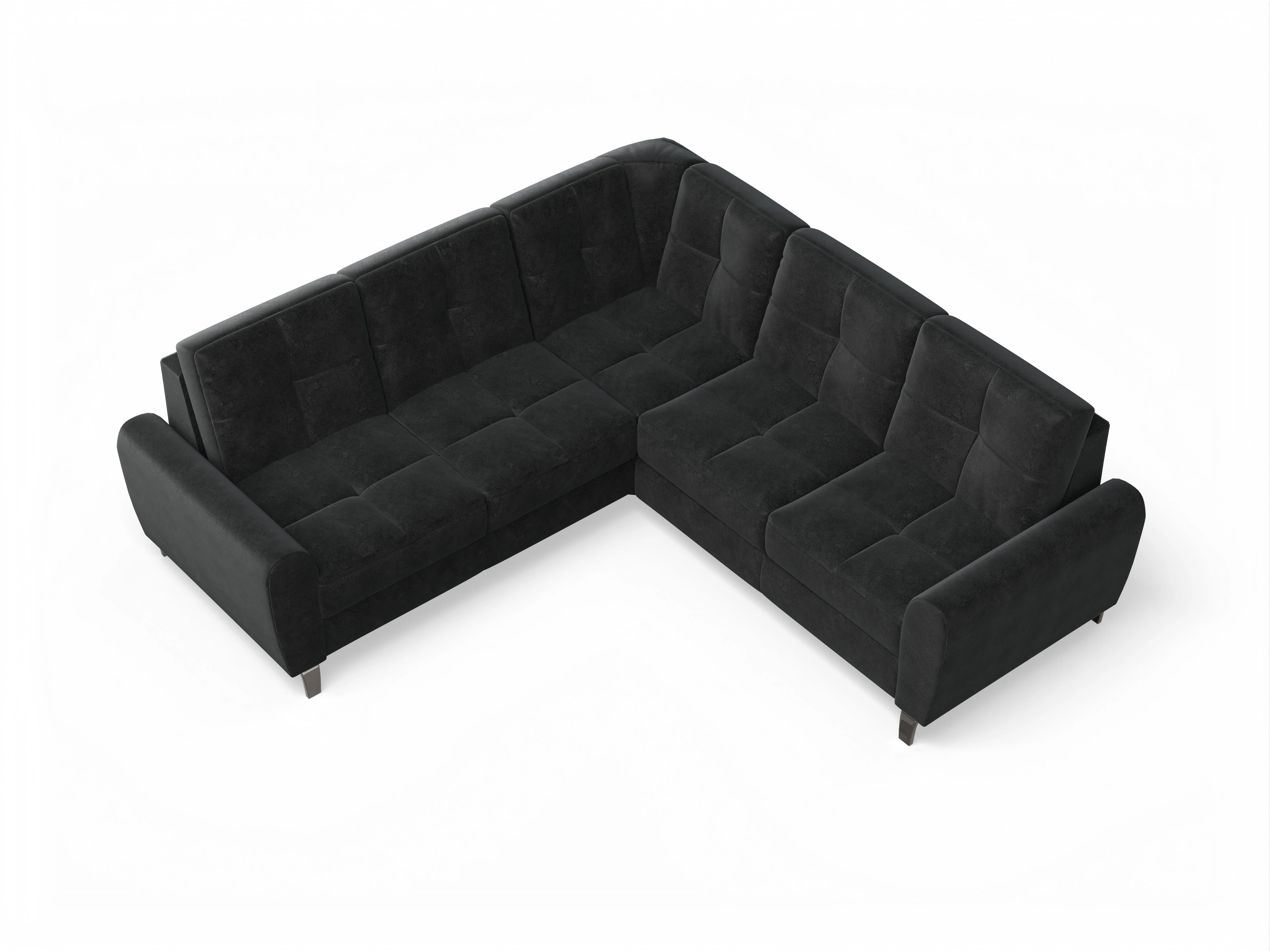 Valona SP small Ansicht des Produktes Valona Ecksofa gleichschenklig in Stoff Grau