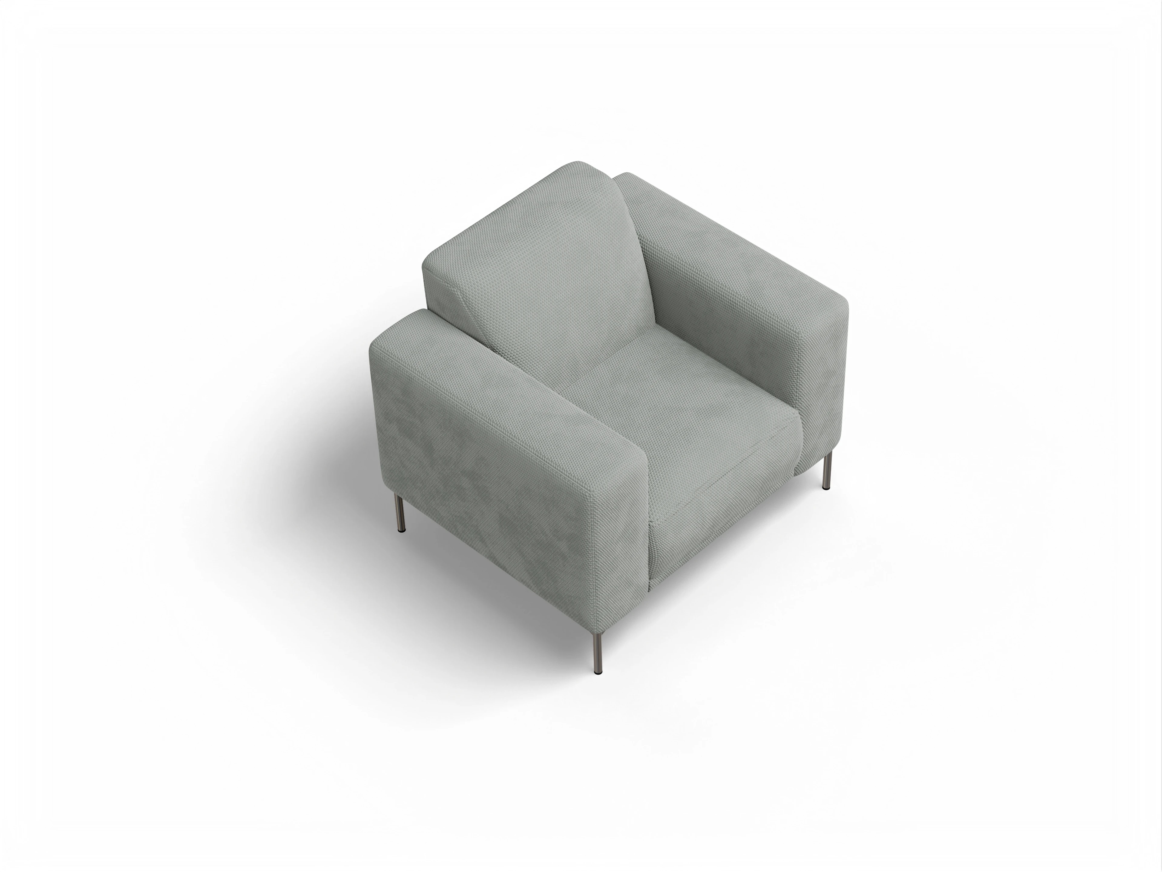 Ansicht des Produktes Viborg Klassische Sessel in Stoff Grau