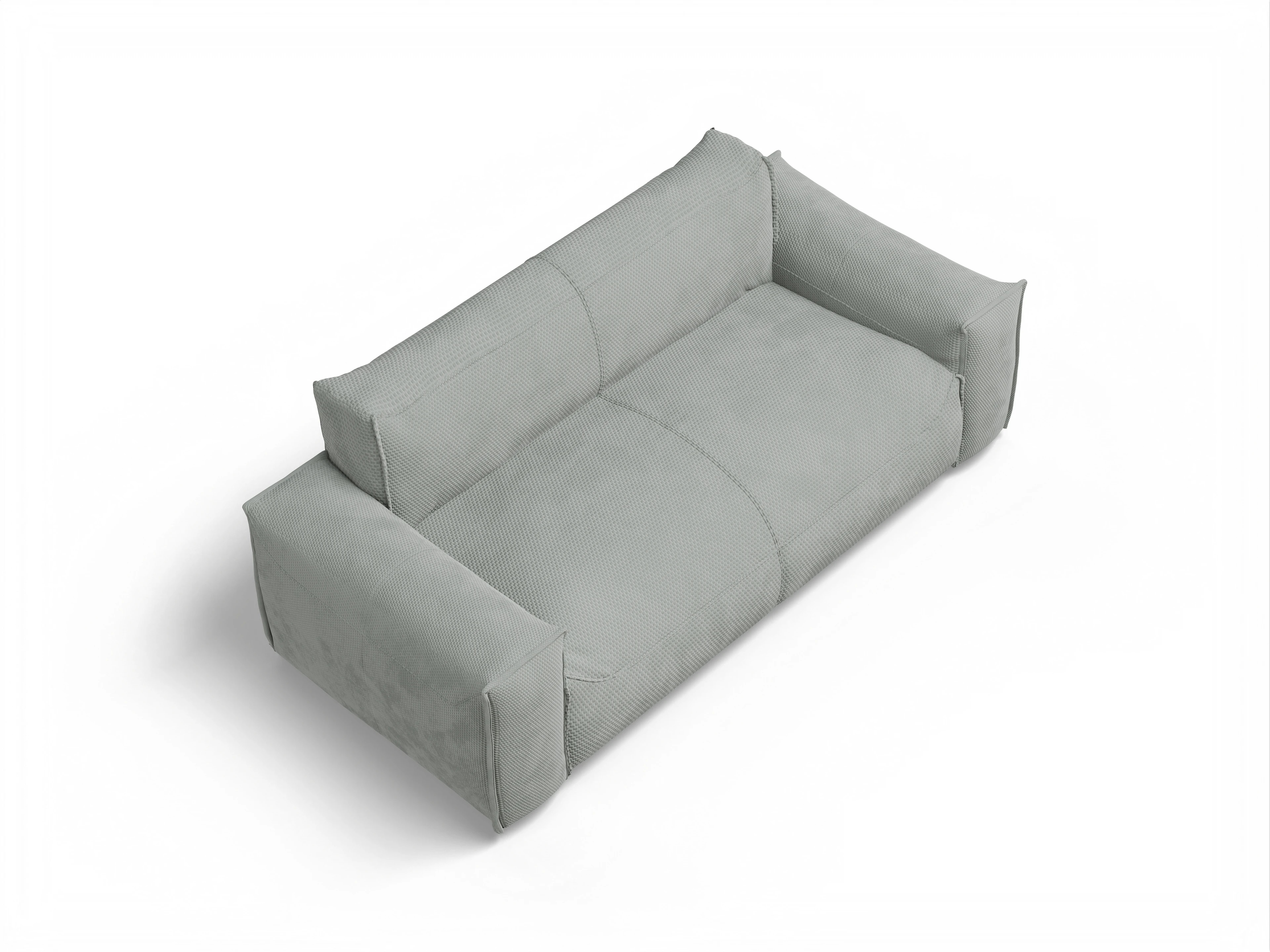 Ansicht des Produktes Zenon 3-Sitzer Sofa in Stoff Grau