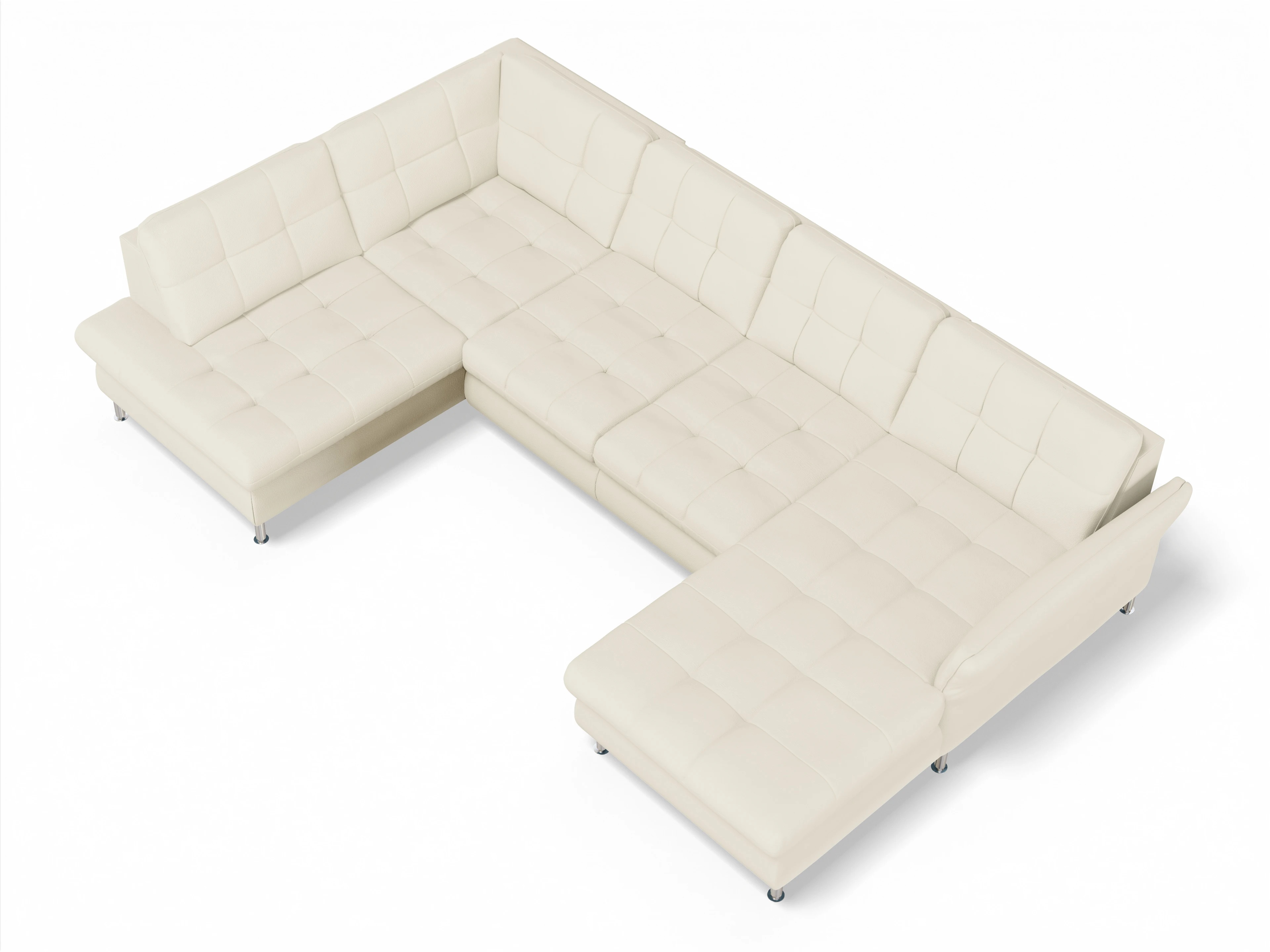 Ansicht des Produktes SC Smart 1064 Wohnlandschaft offen beidseitig in Stoff Beige