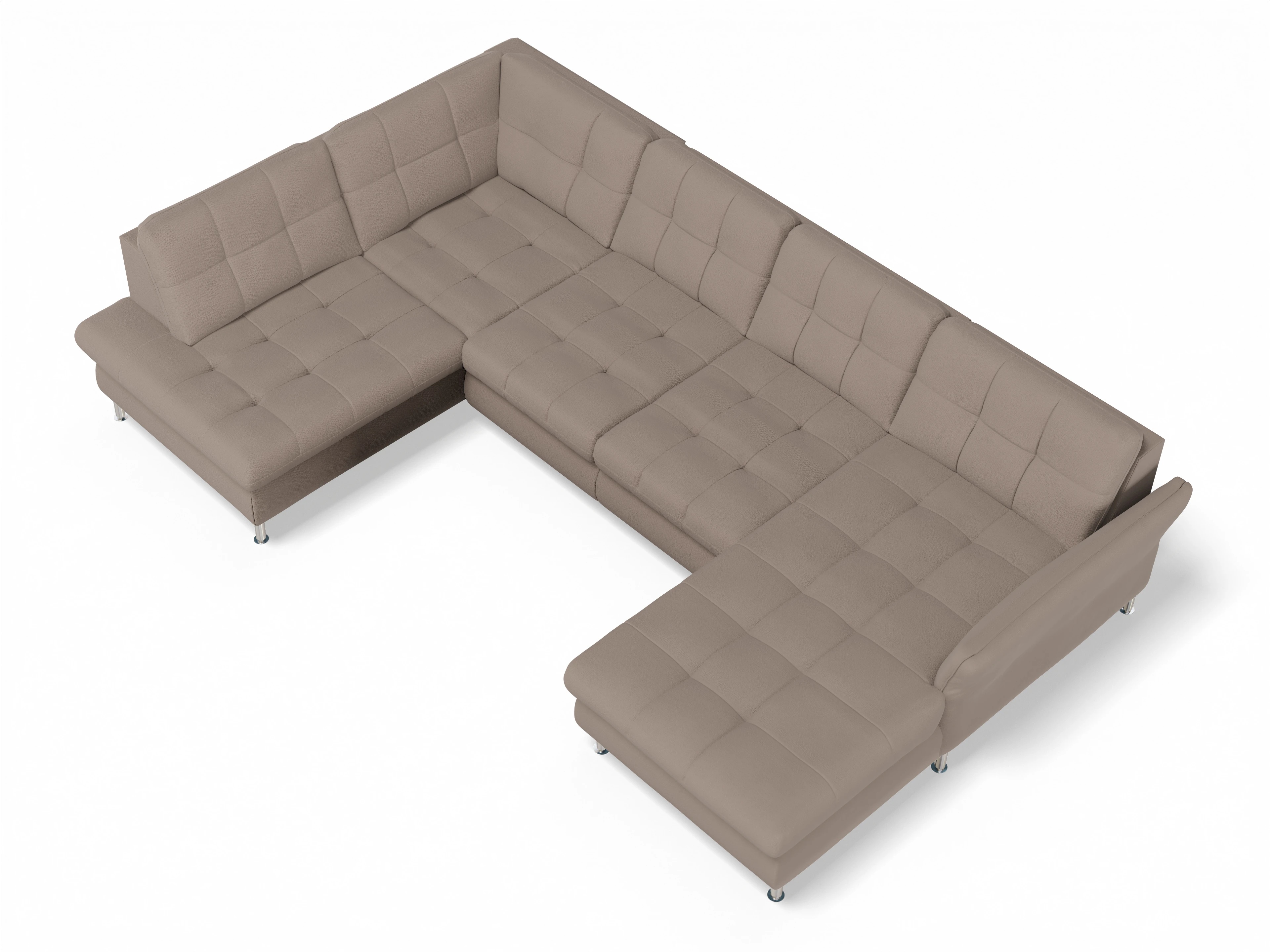 Sitz Concept smart 1064 Canapé Medium 1KO R Ansicht des Produktes SC Smart 1064 Wohnlandschaft offen beidseitig in Stoff Beige