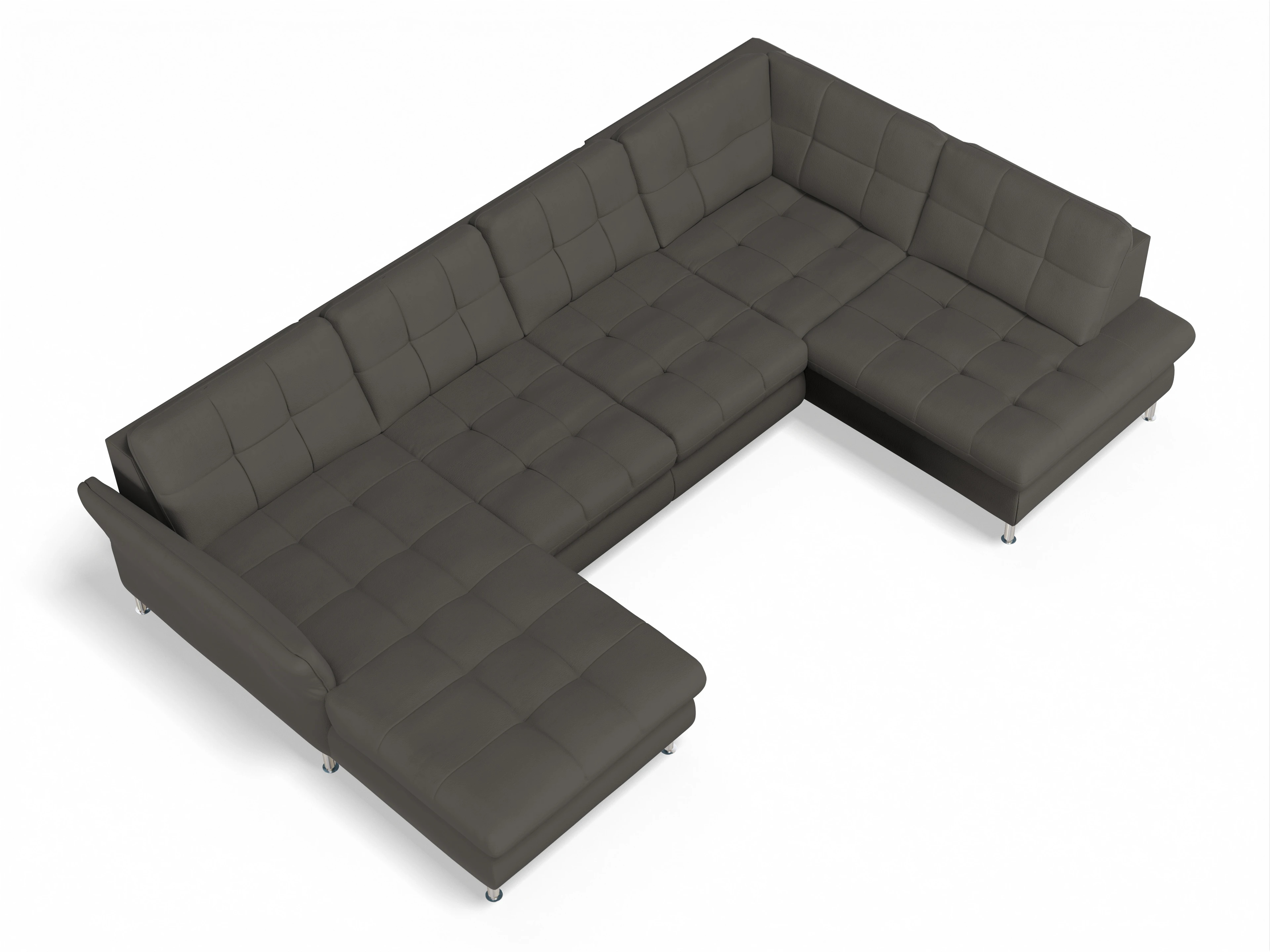 Sitz Concept smart 1064 Canapé Medium 1KO L Ansicht des Produktes SC Smart 1064 Wohnlandschaft offen beidseitig in Stoff Grau