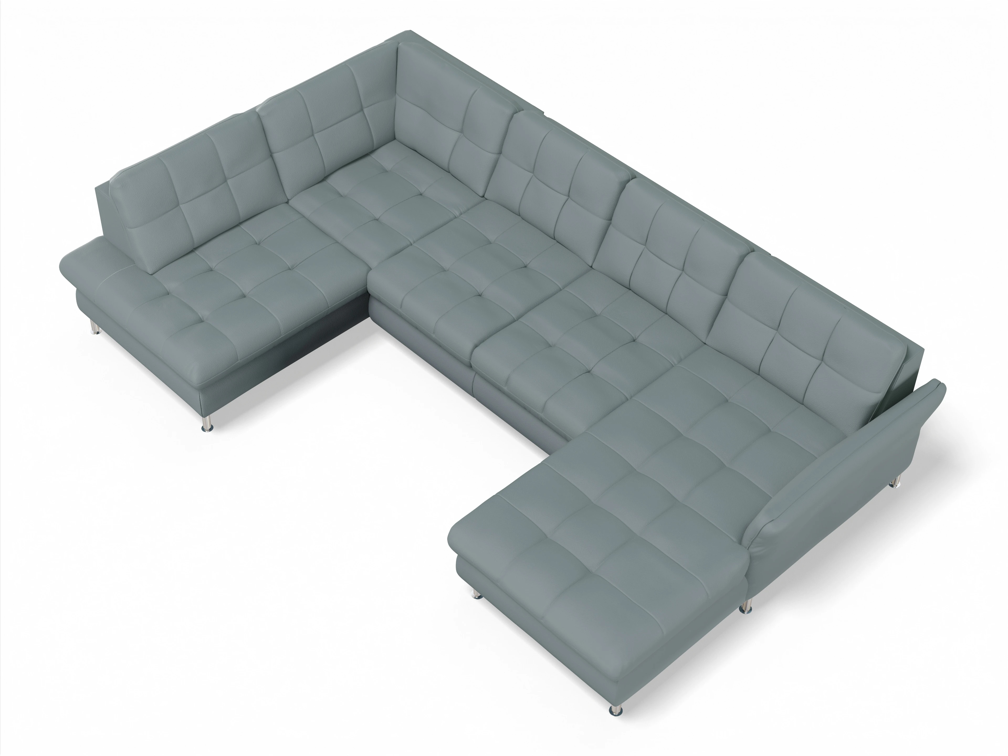 Sitz Concept smart 1064 Canapé Medium 1KO R Ansicht des Produktes SC Smart 1064 Wohnlandschaft offen beidseitig in Stoff Grau