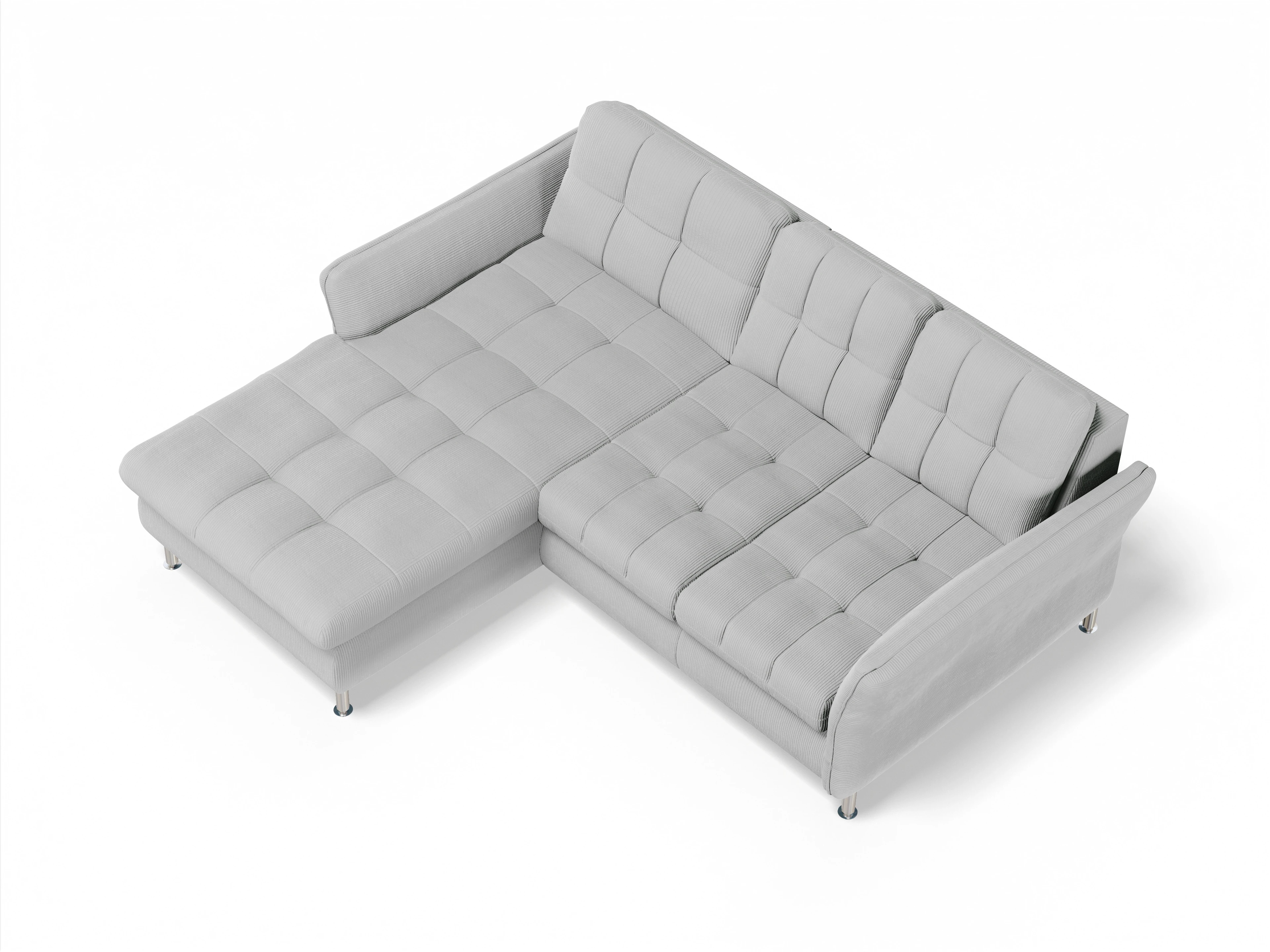 Sitz Concept smart 1064 Canapé Small L Ansicht des Produktes SC Smart 1064 Ecksofa links Abschluss offen in Stoff Beige