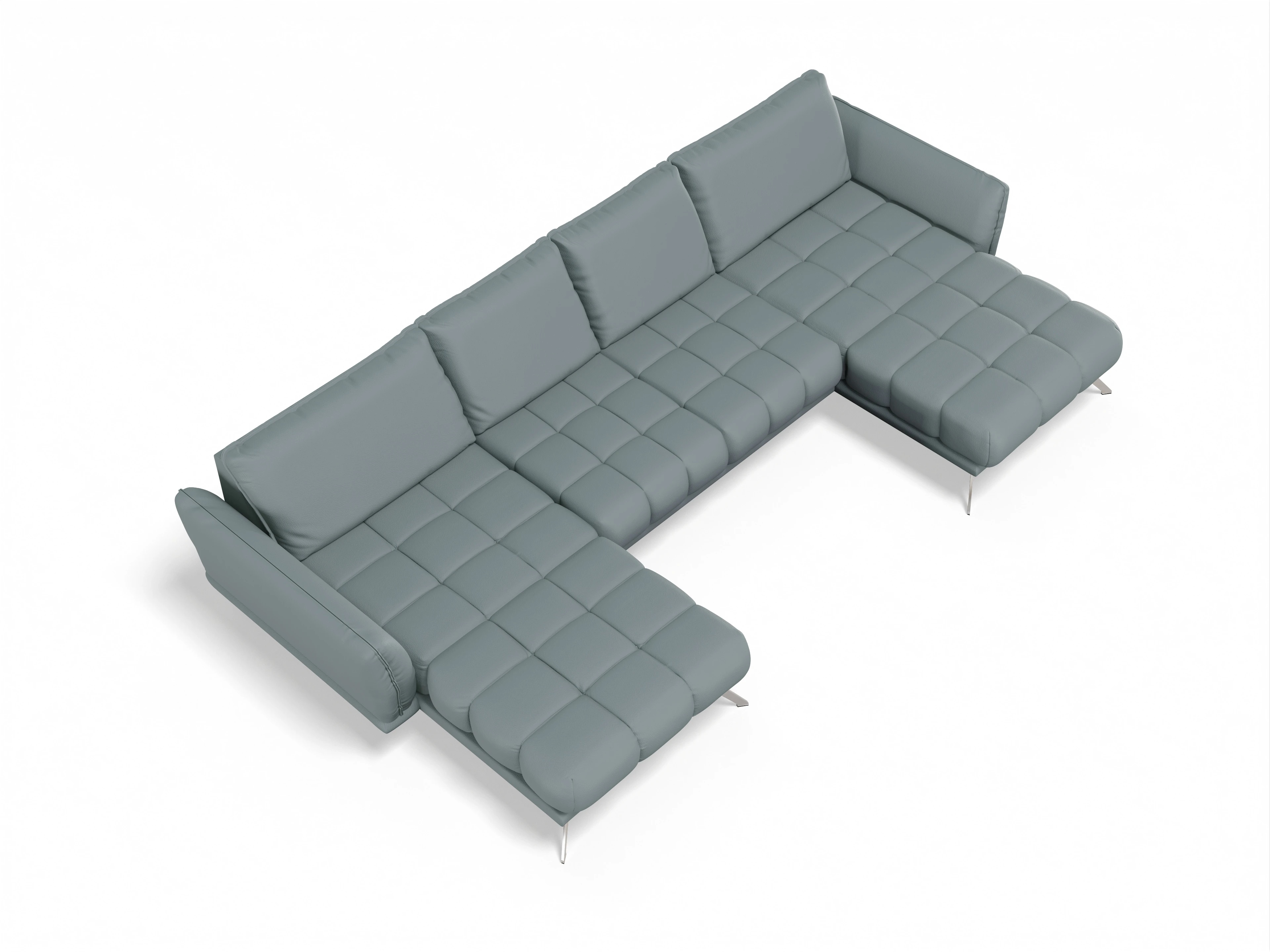 Sitz Concept smart 1065 Canape Medium Ansicht des Produktes SC Smart 1065 Wohnlandschaft offen beidseitig in Stoff Grau