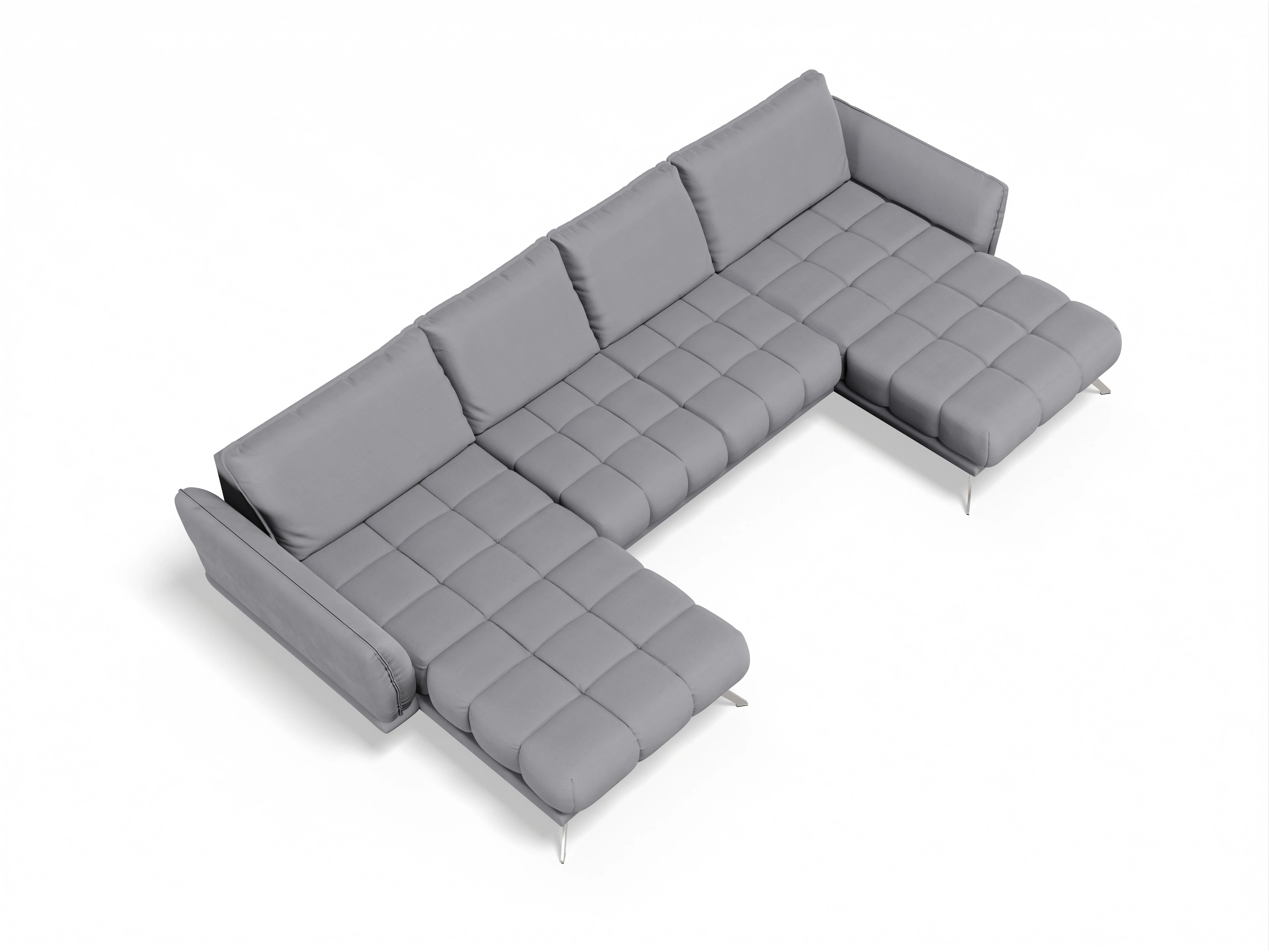 Sitz Concept smart 1065 Canape Medium Ansicht des Produktes SC Smart 1065 Wohnlandschaft offen beidseitig in Stoff Grau