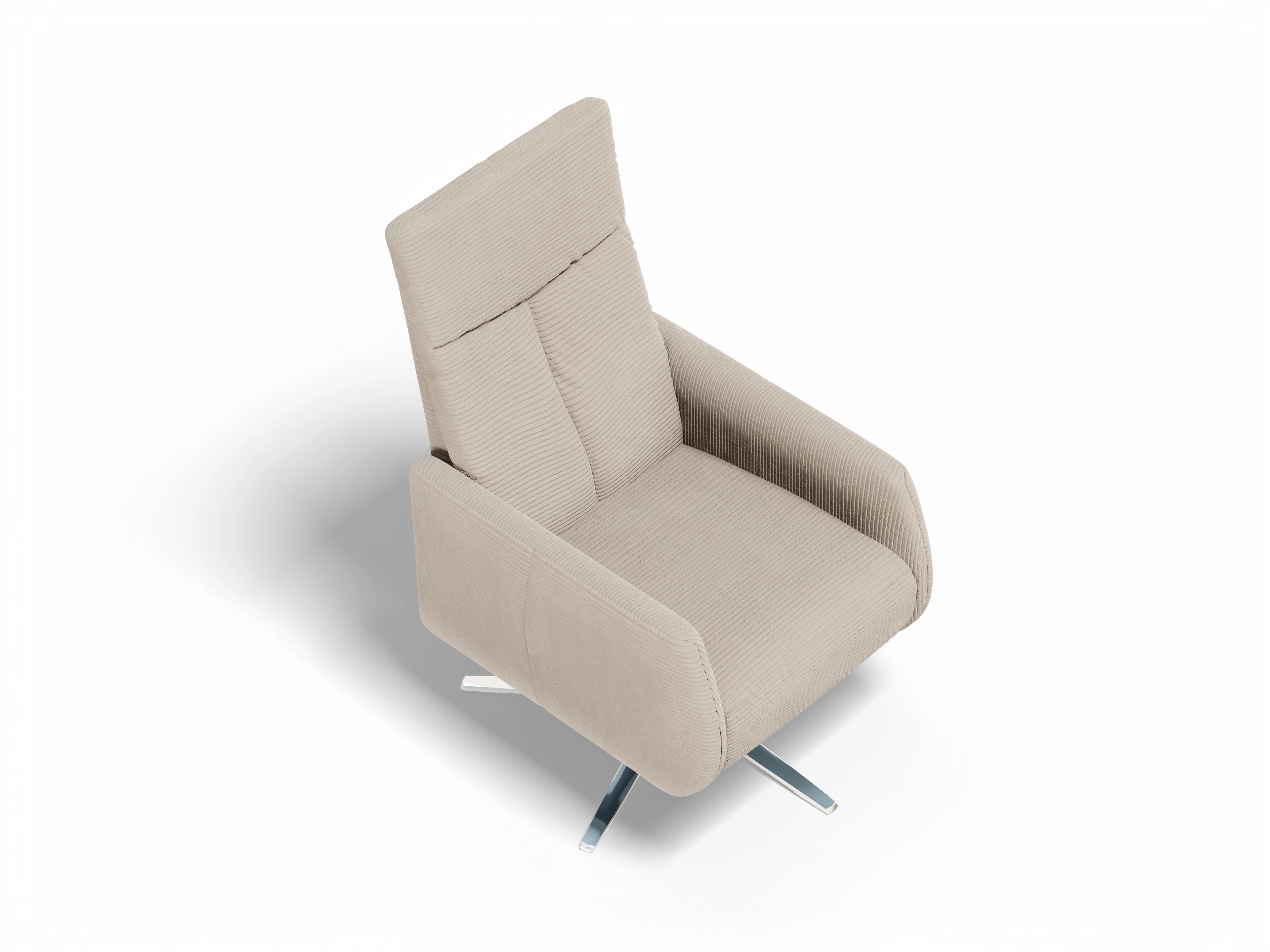Relaxsessel Movie M Sitzhöhe 48cm Ansicht des Produktes Movie Relaxsessel in Stoff Beige