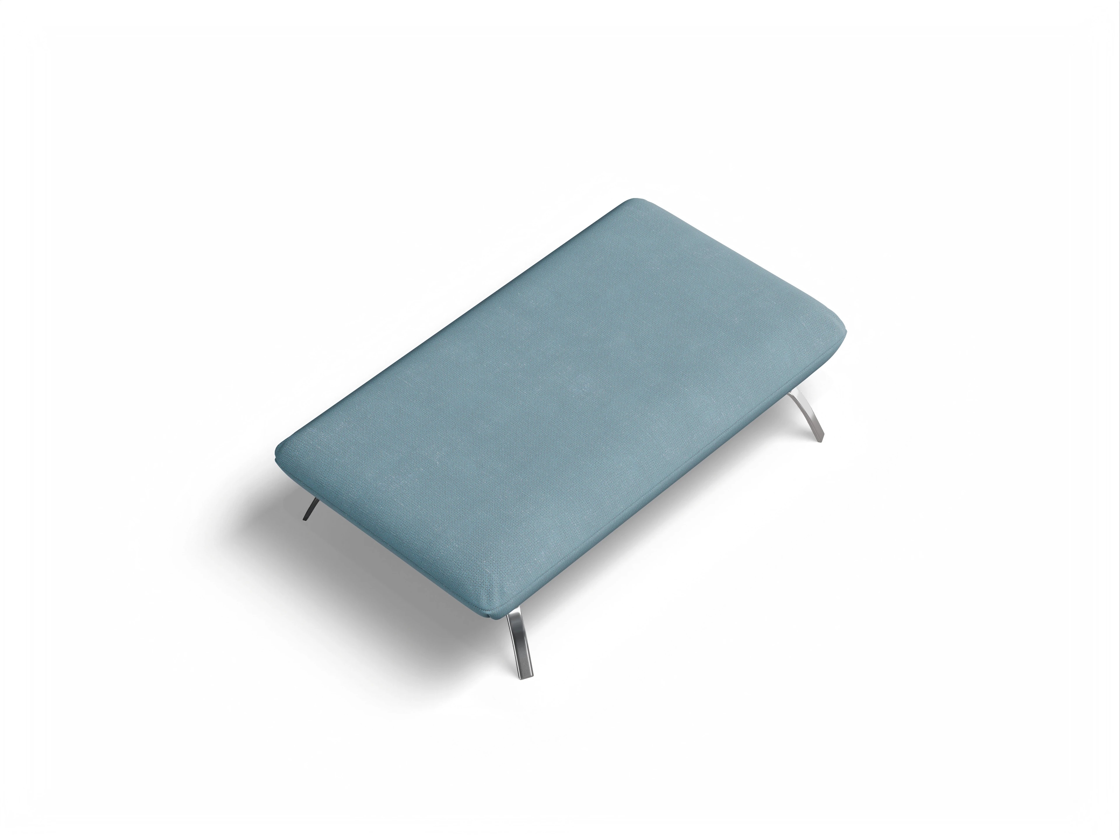 Ansicht des Produktes Dubai Hocker in Stoff Blau