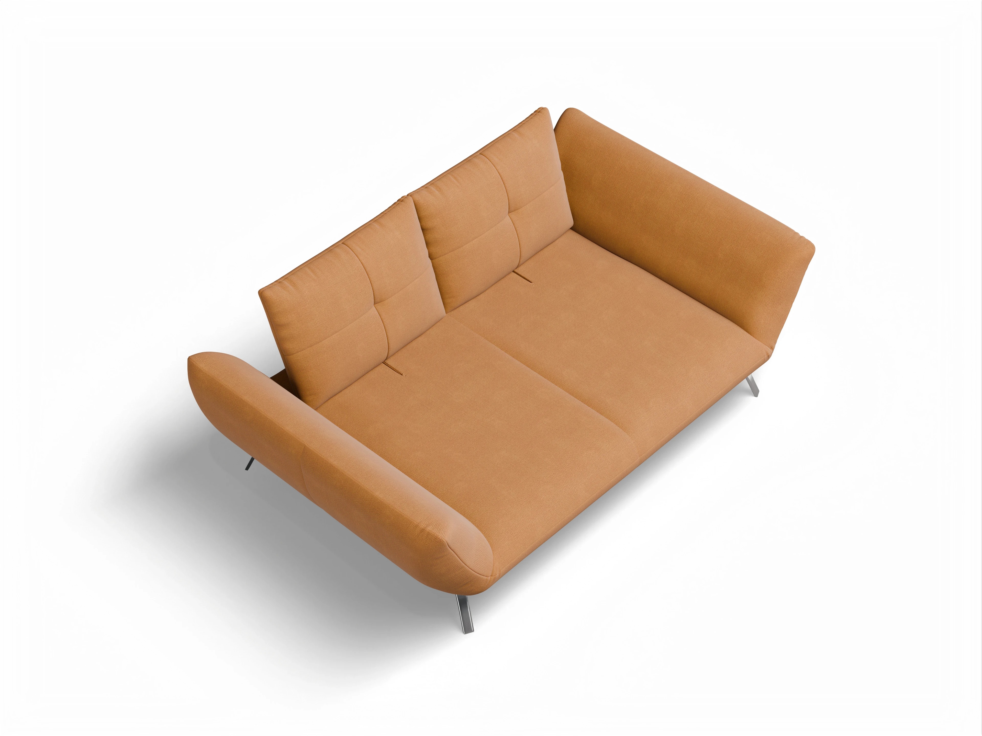Ansicht des Produktes Dubai 2-Sitzer Sofa in Stoff Gelb