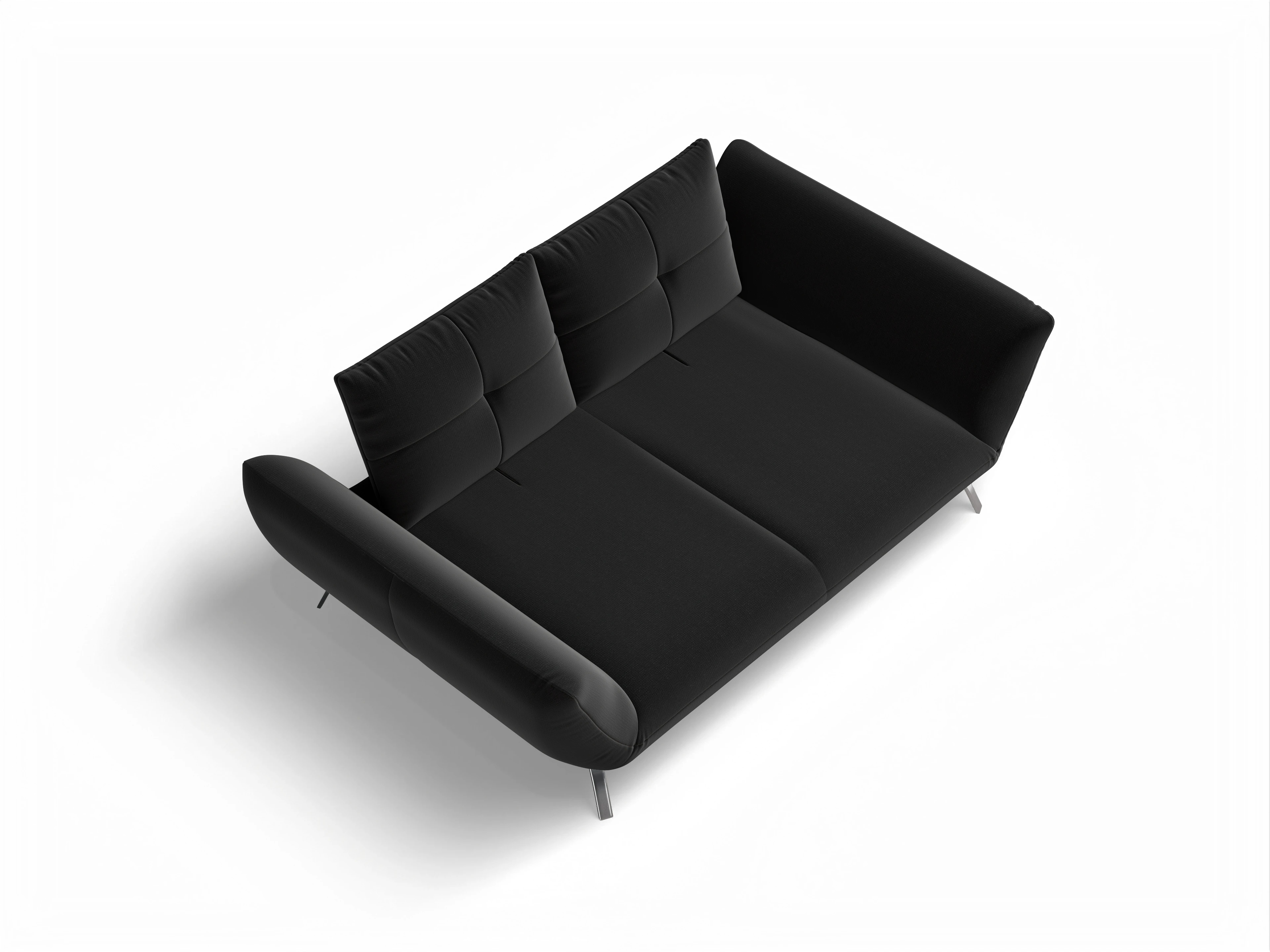 Ansicht des Produktes Dubai 2-Sitzer Sofa in Stoff Schwarz