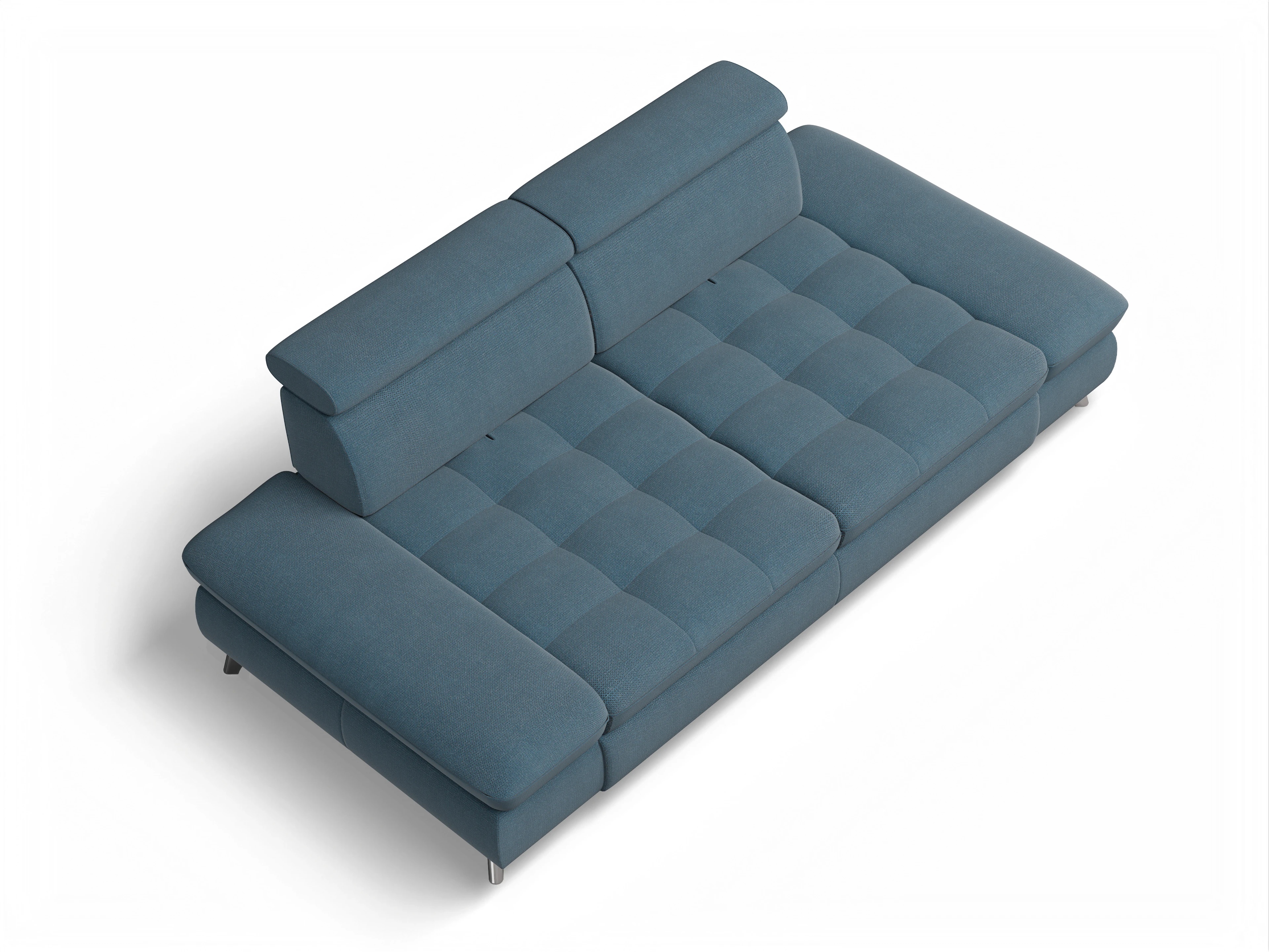 Ansicht des Produktes Memphis Stoff 2-Sitzer Sofa in Stoff Blau
