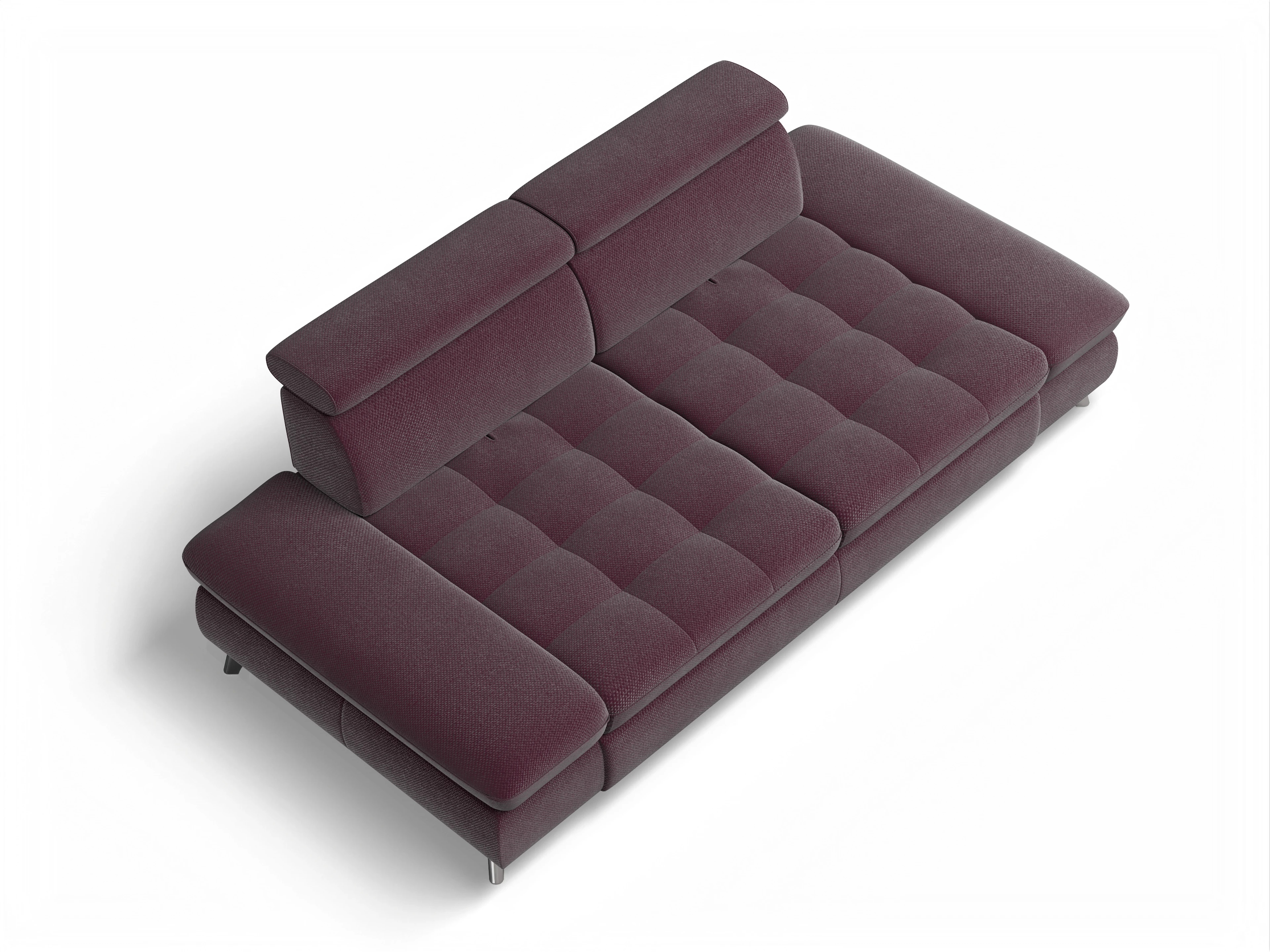 Ansicht des Produktes Memphis Stoff 2-Sitzer Sofa in Stoff Rot