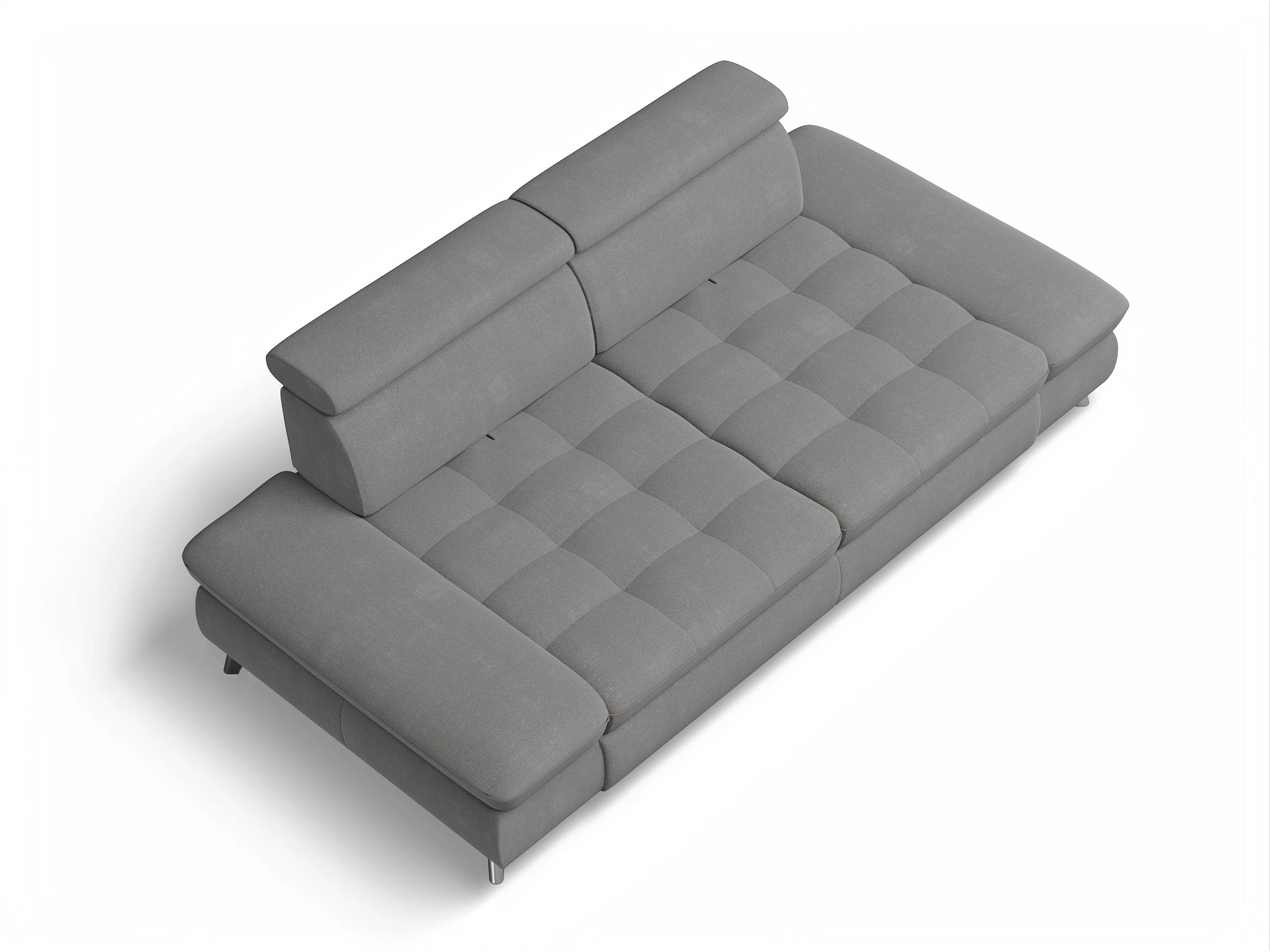 Ansicht des Produktes Memphis Stoff 2-Sitzer Sofa in Stoff Grau