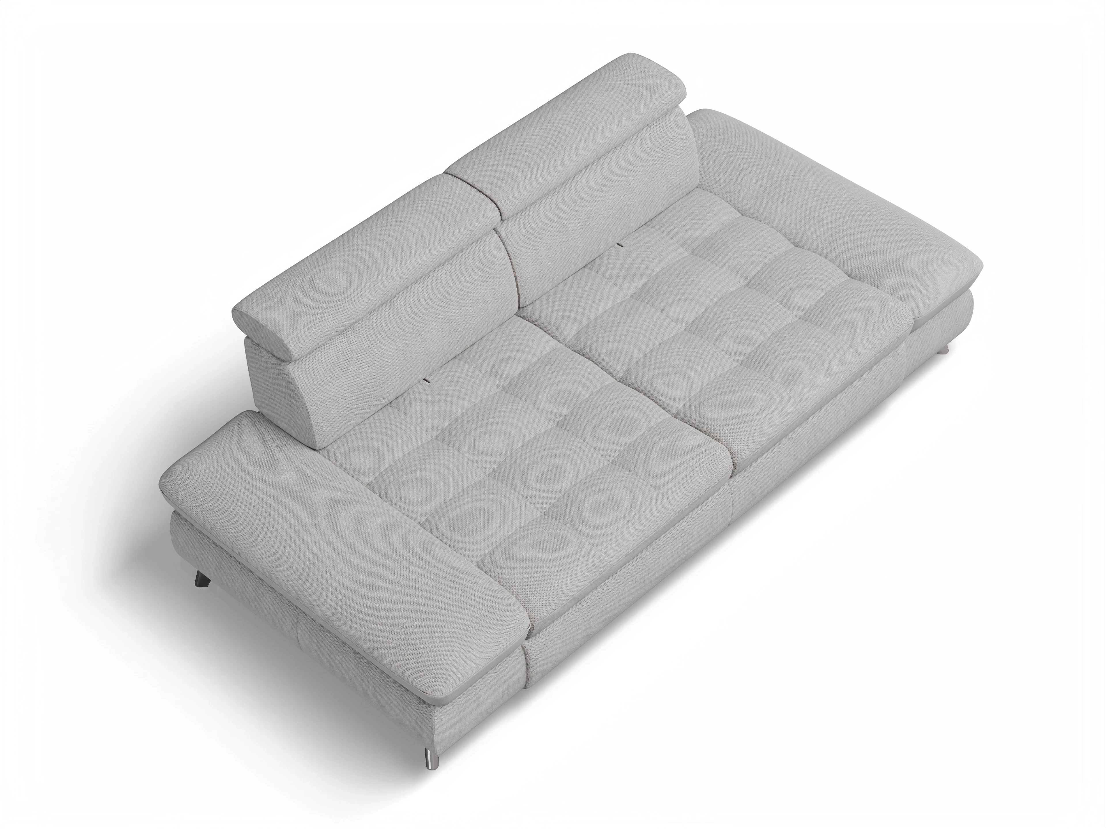 Ansicht des Produktes Memphis Stoff 2-Sitzer Sofa in Stoff Grau