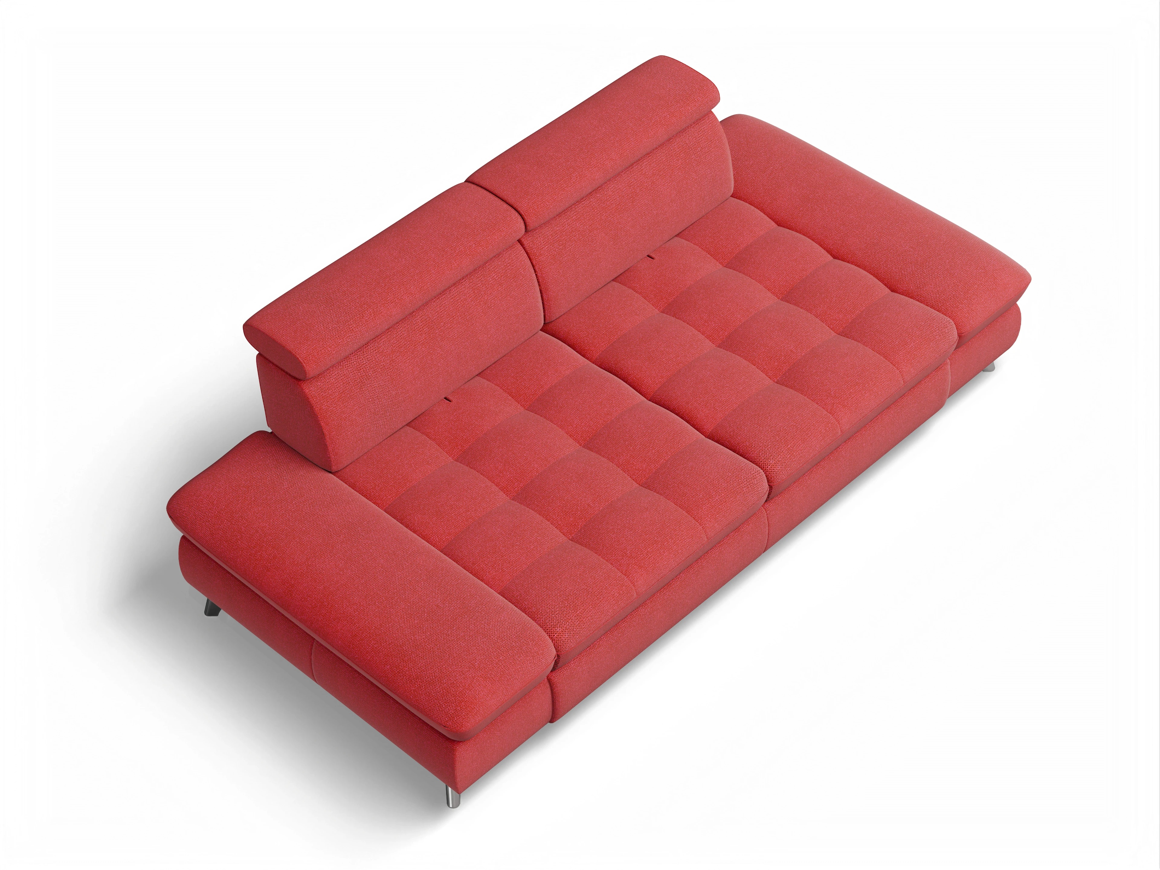 Ansicht des Produktes Memphis Stoff 2-Sitzer Sofa in Stoff Rot