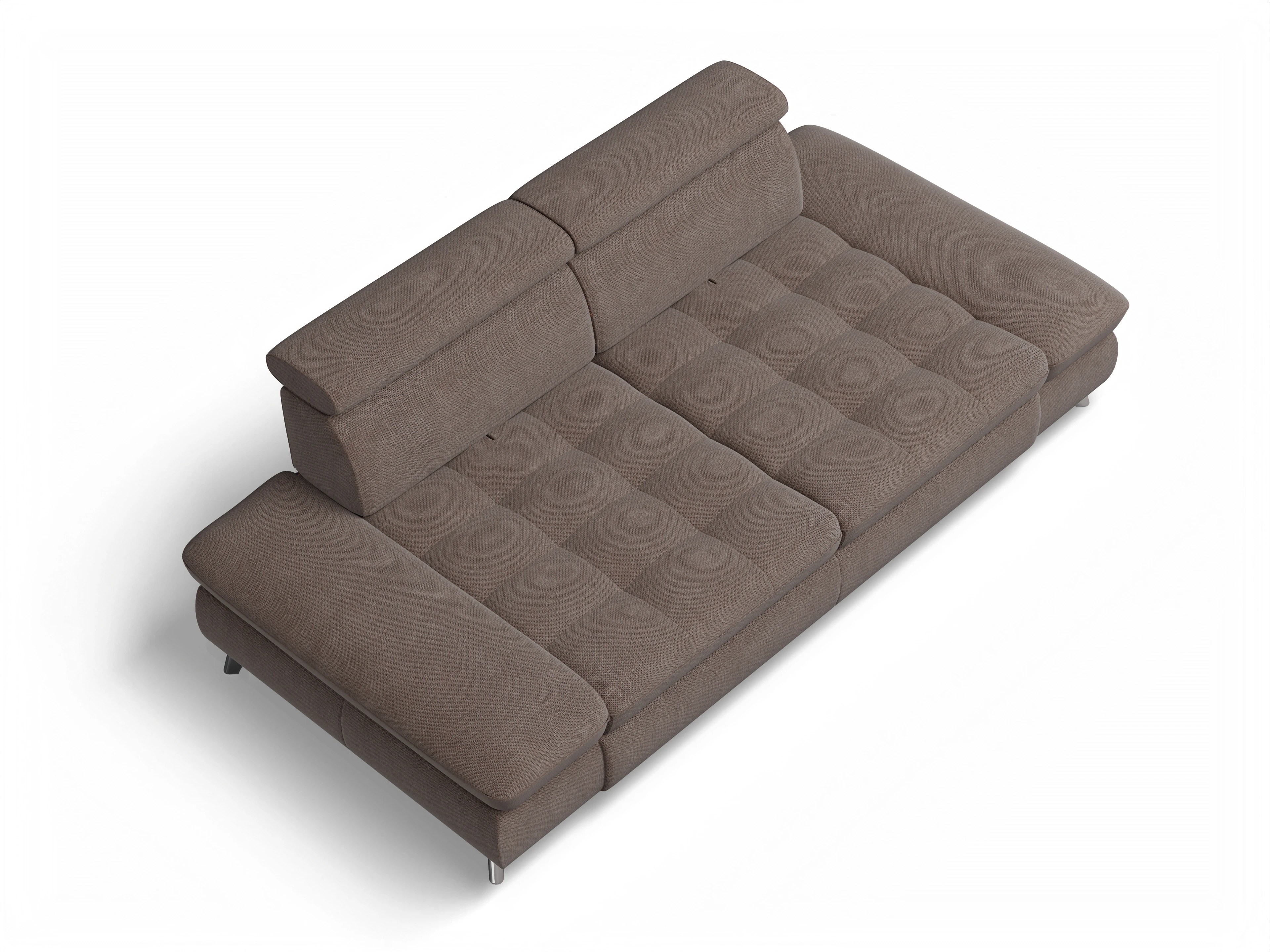 Ansicht des Produktes Memphis Stoff 2-Sitzer Sofa in Stoff Grau