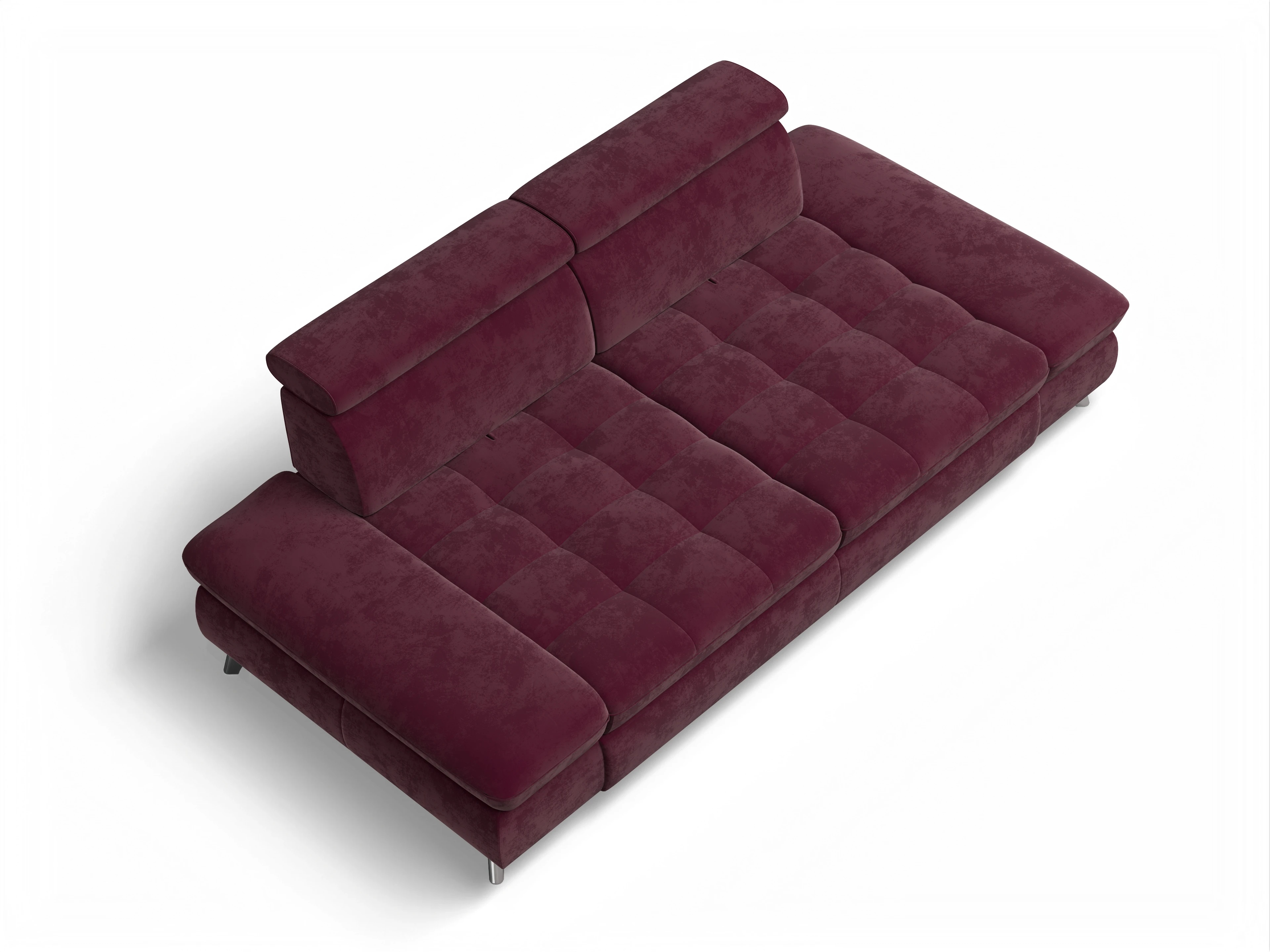 Ansicht des Produktes Memphis Stoff 2-Sitzer Sofa in Stoff Rot